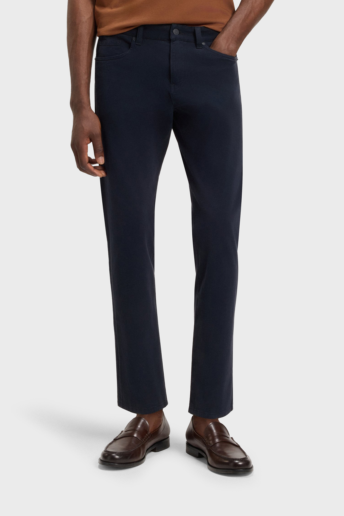 Boss Pamuklu Slim Fit Normal Bel Daralan Paça Gabardin Erkek Pantolon 50543883 404 LACİVERT