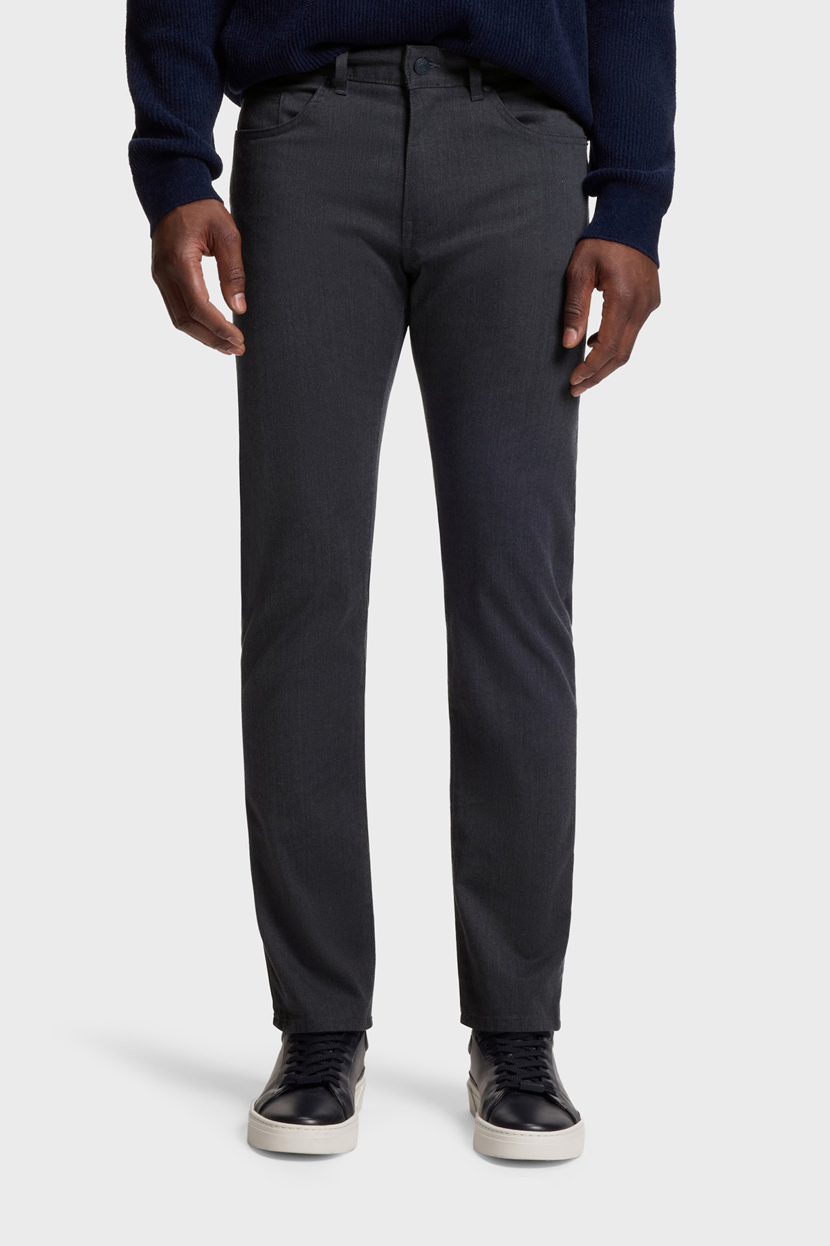 Boss Pamuklu Slim Fit Normal Bel Düz Paça Pantolon Erkek Kot Pantolon 50551419 404 LACİVERT