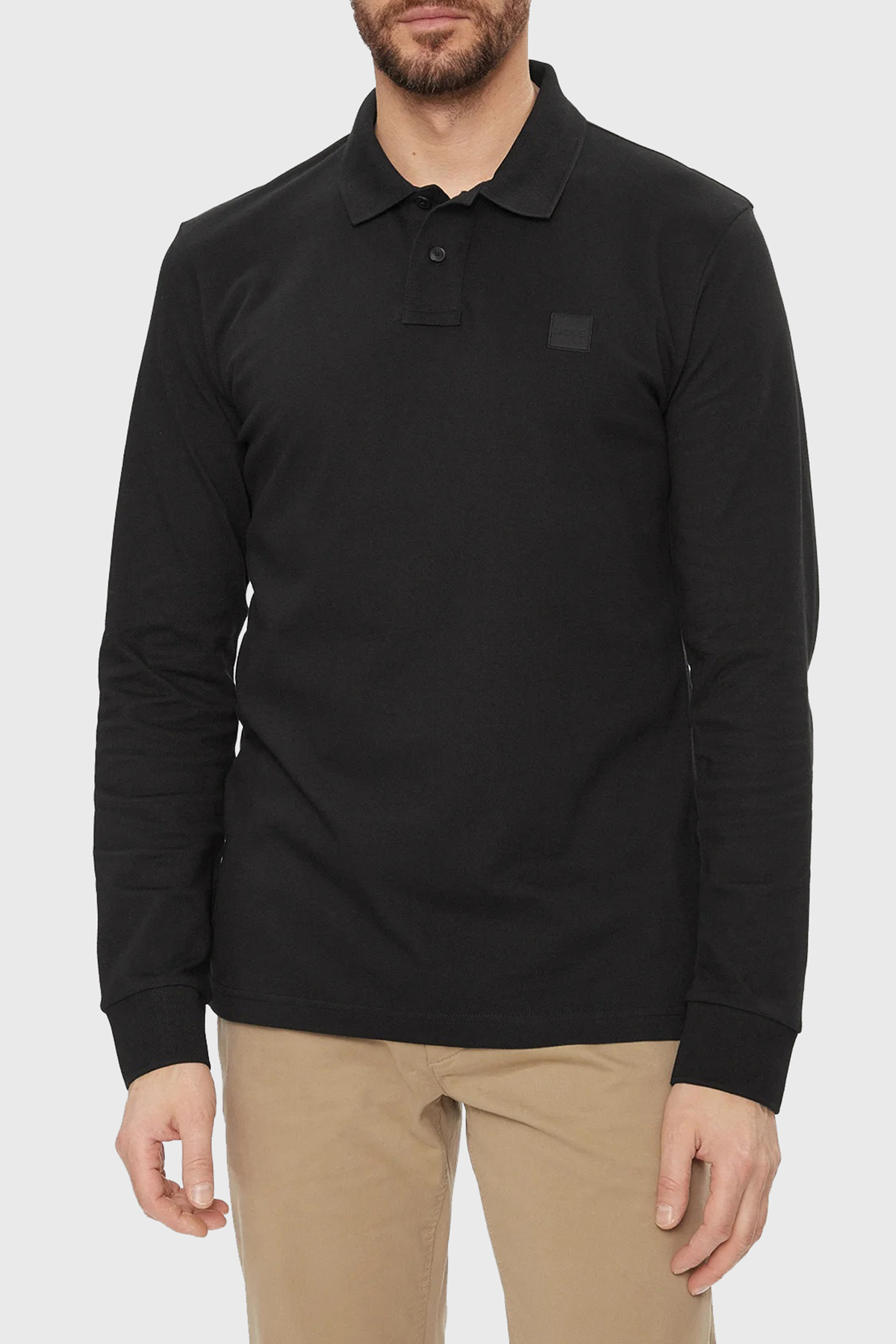 Boss Pamuklu Slim Fit Polo Yaka Erkek Sweat 50507704 001 SİYAH