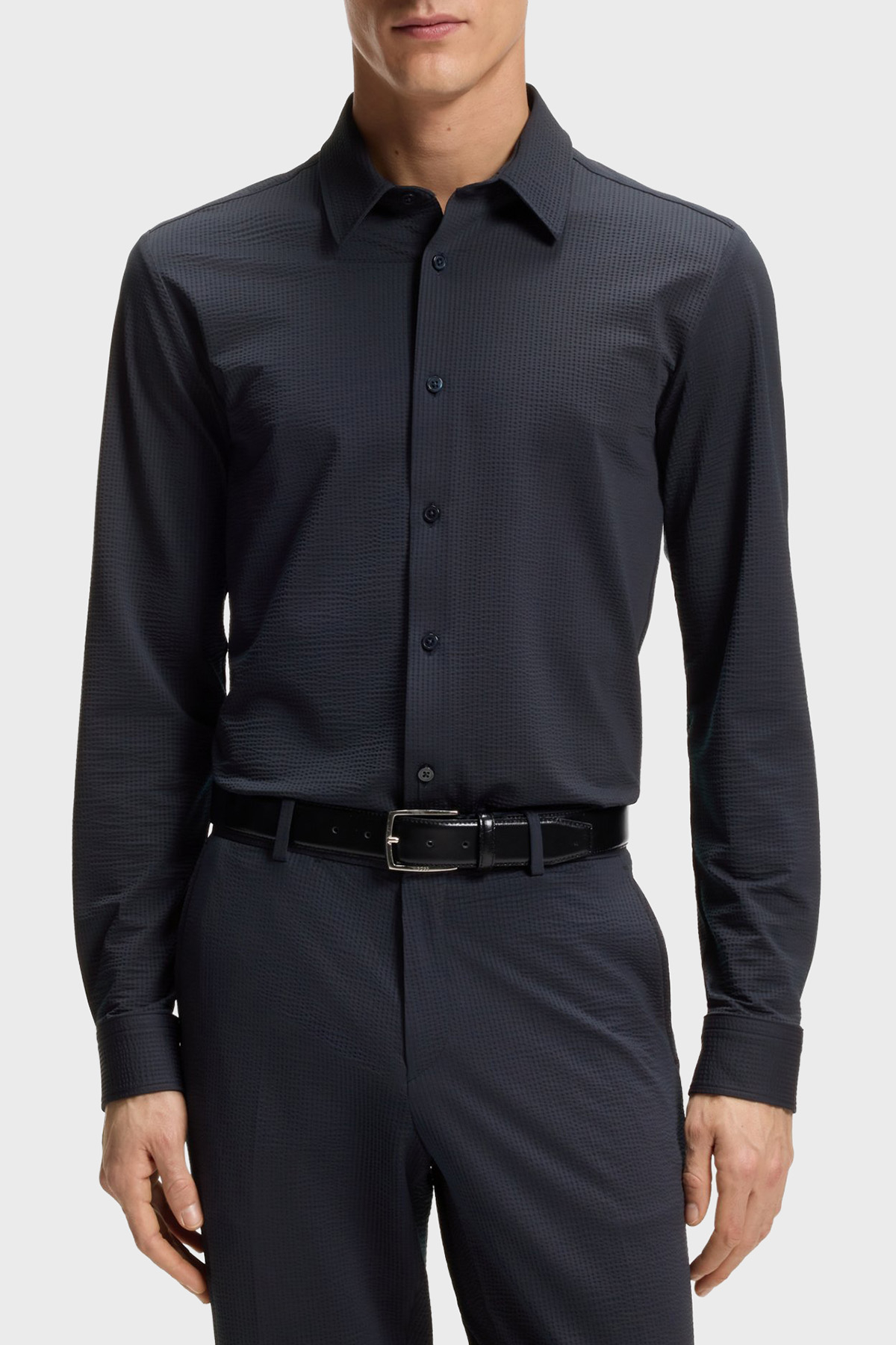 Boss Regular Fit Klasik Yaka Uzun Kollu Erkek Gömlek 50560706 404 LACİVERT