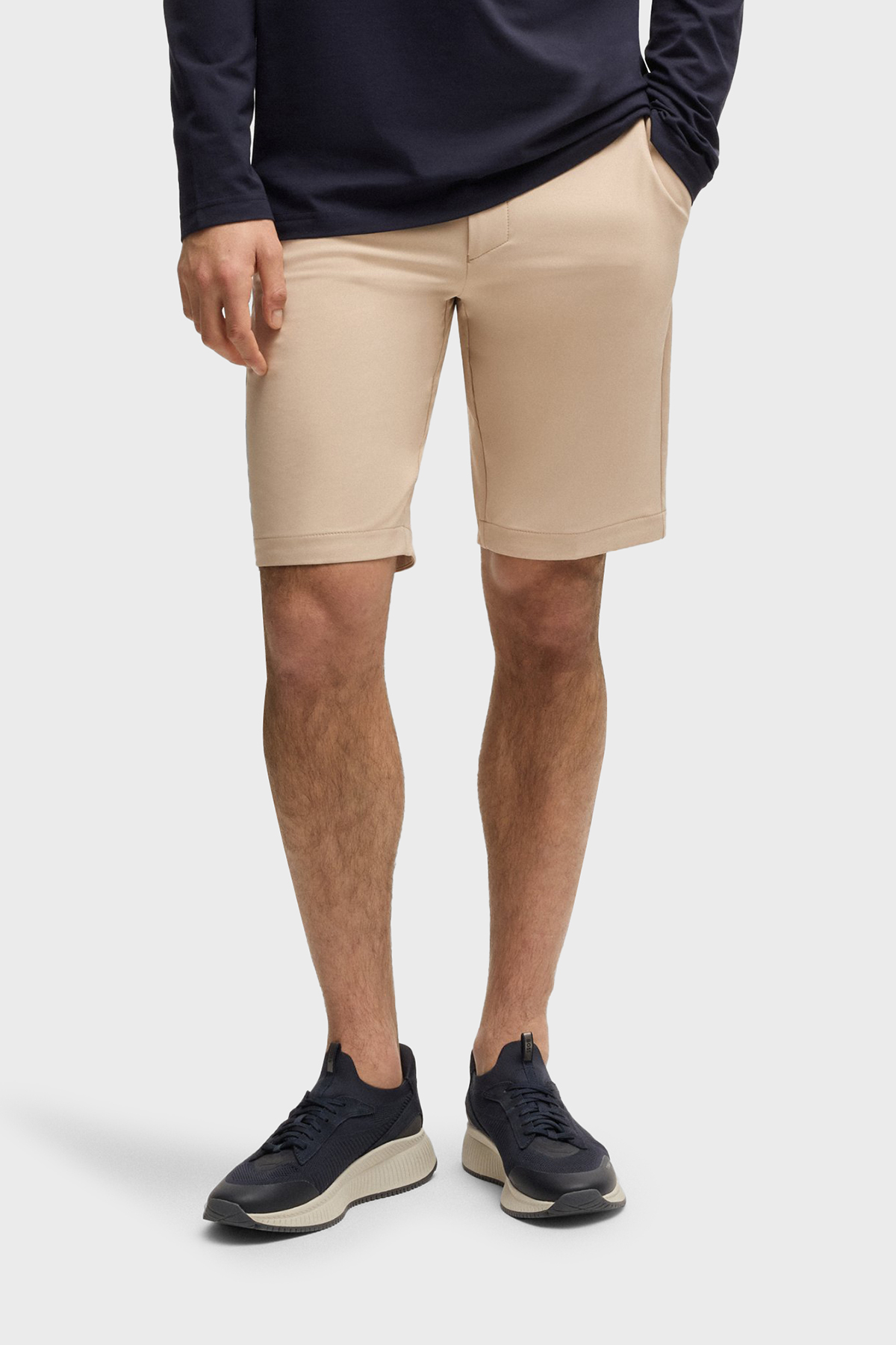 Boss Regular Fit Normal Bel Cepli Erkek Short 50511436 284 BEJ
