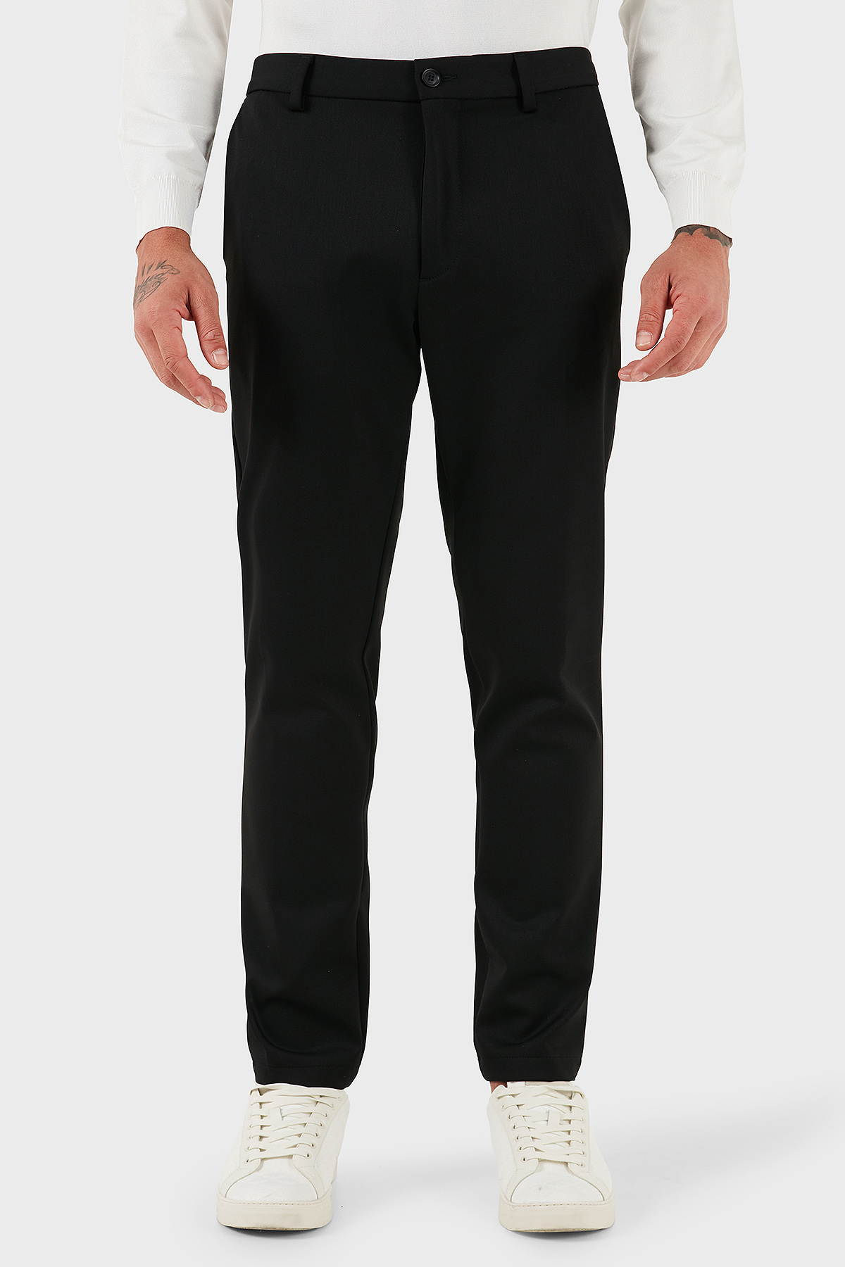 Boss Regular Fit Normal Bel Düz Paça Streç Saten Erkek Pantolon 50546890 001 SİYAH
