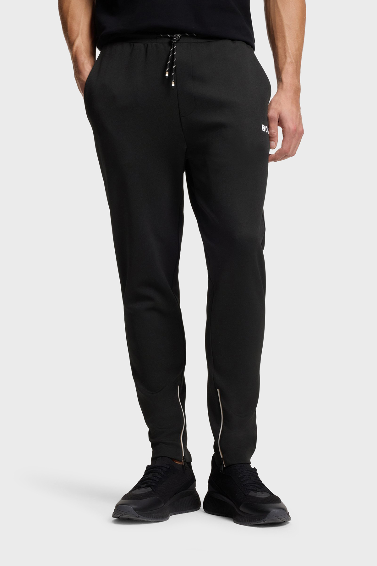 Boss Regular Fit Normal Bel Fermuar Detaylı Paça Jogger Erkek Pantolon 50554379 001 SİYAH