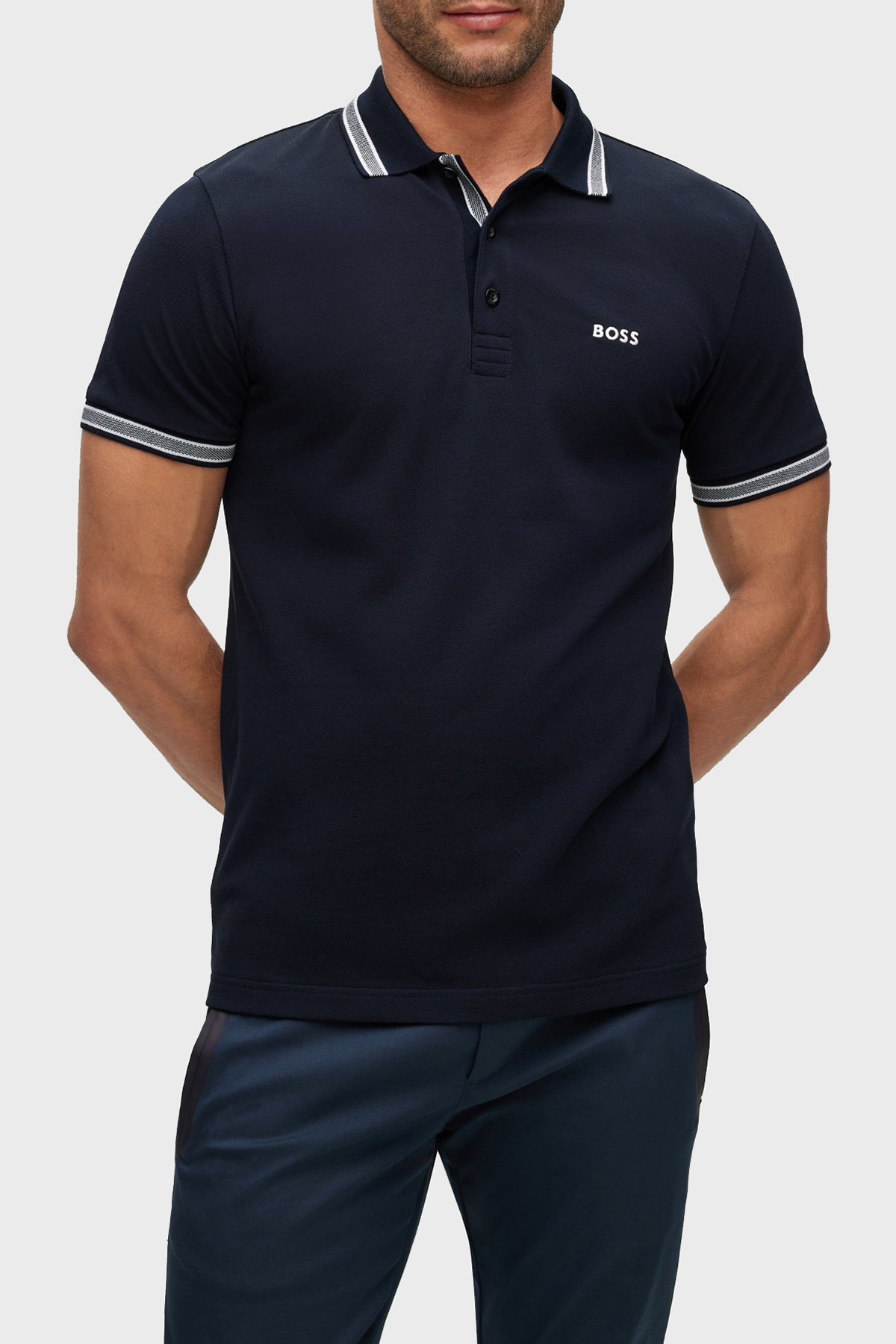 Boss Pamuklu Regular Fit Erkek Polo Yaka T Shirt 50469055 402 LACİVERT