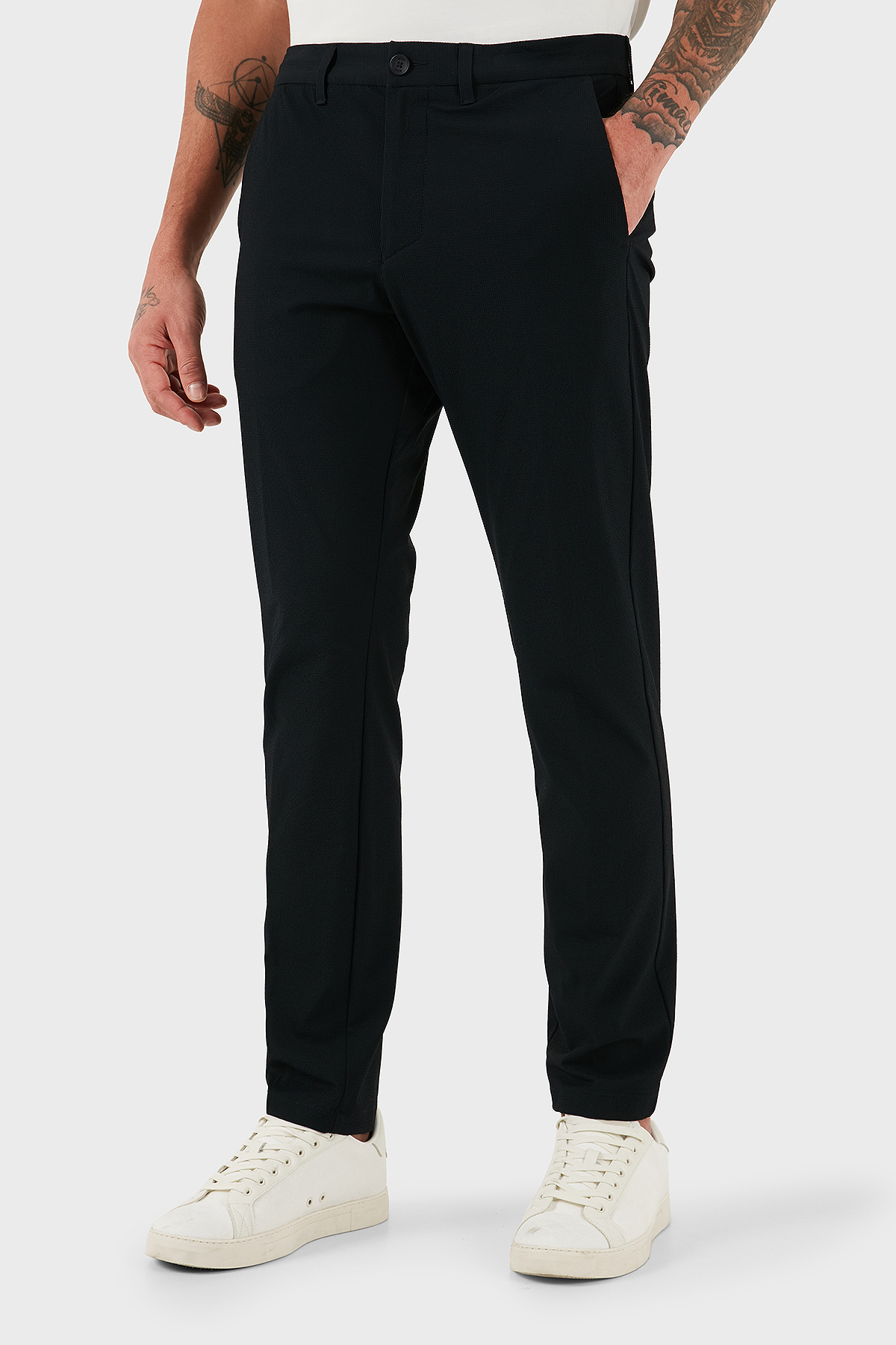 Boss Slim Fit Normal Bel Dar Paça Jogger Erkek Pantolon 50541372 001 SİYAH