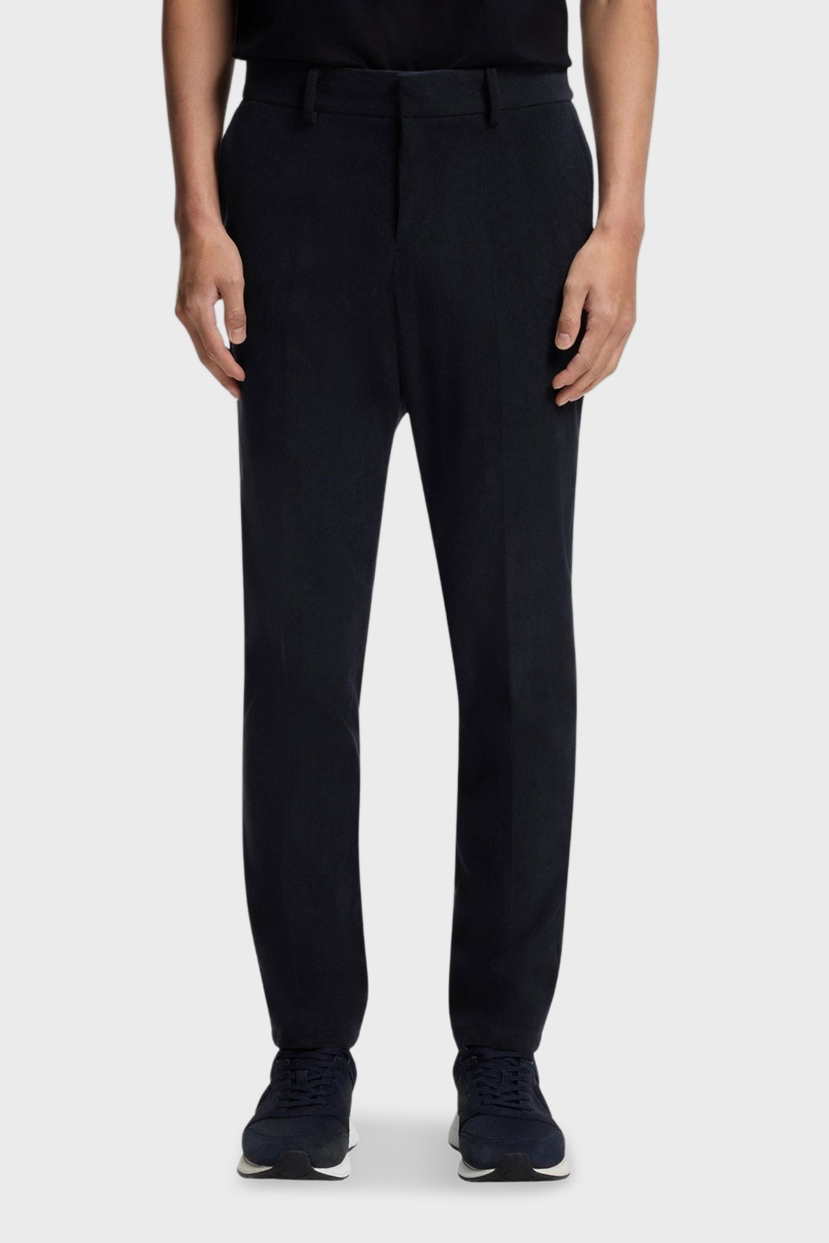 Boss Slim Fit Normal Bel Düz Paça Kadife Erkek Pantolon 50551683 404 LACİVERT