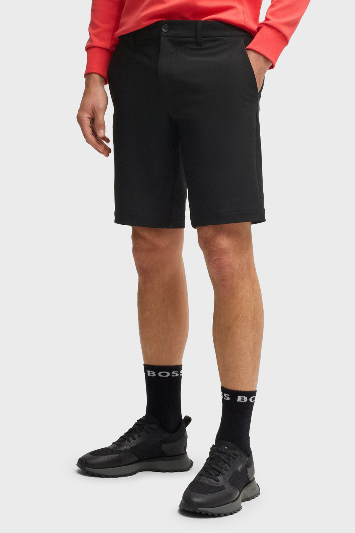 Boss Slim Fit Normal Bel Logolu Erkek Short 50540337 001 SİYAH