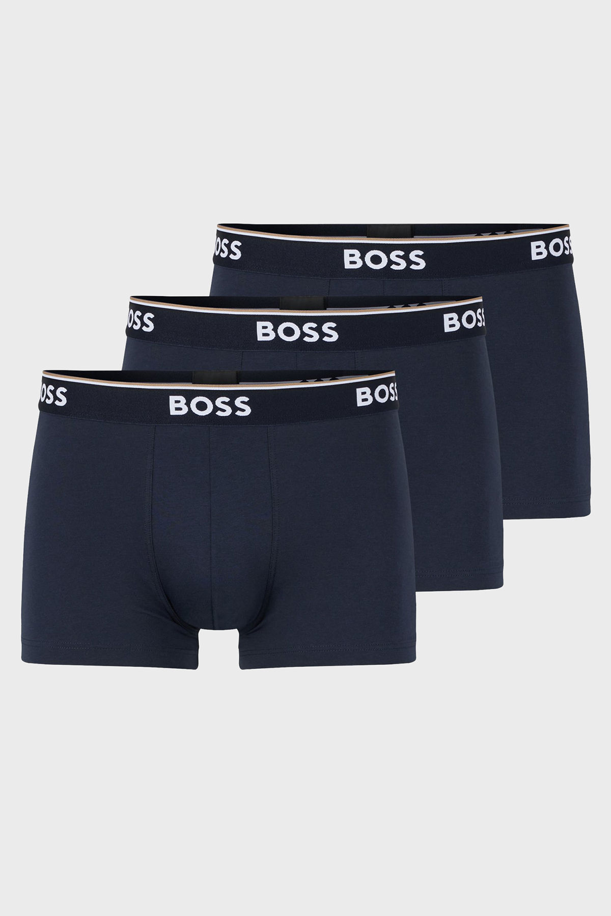 Boss Streç Pamuklu 3 Pack Erkek Boxer 50475274 480 LACİVERT