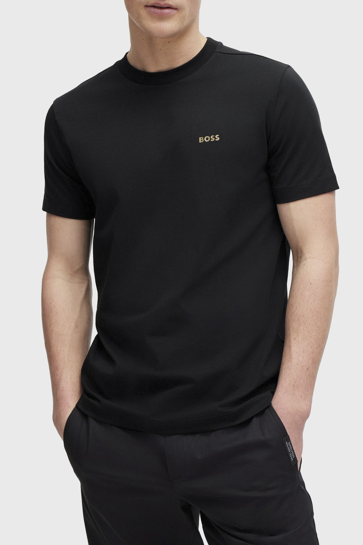 Boss Streç Pamuklu Bisiklet Yaka Regular Fit Erkek T Shirt 50506373 002 SİYAH