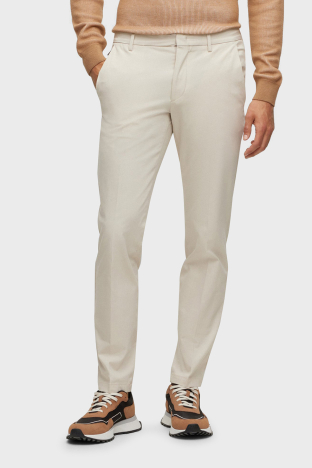 Boss Kaito1_T Streç Pamuklu Normal Bel Slim Fit Erkek Pantolon 50487754 131 BEJ - Boss