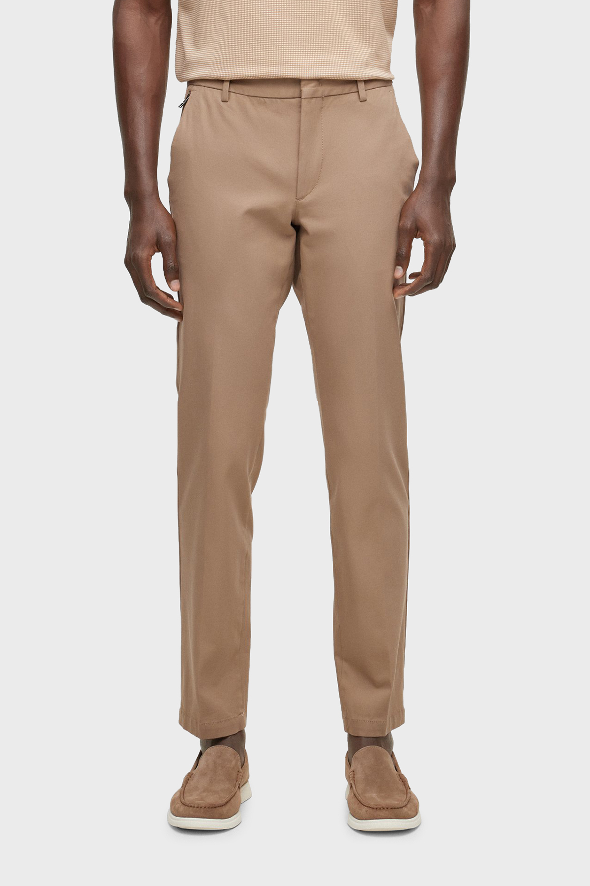 Boss Kaito1_T Streç Pamuklu Normal Bel Slim Fit Erkek Pantolon 50487754 294 BEJ