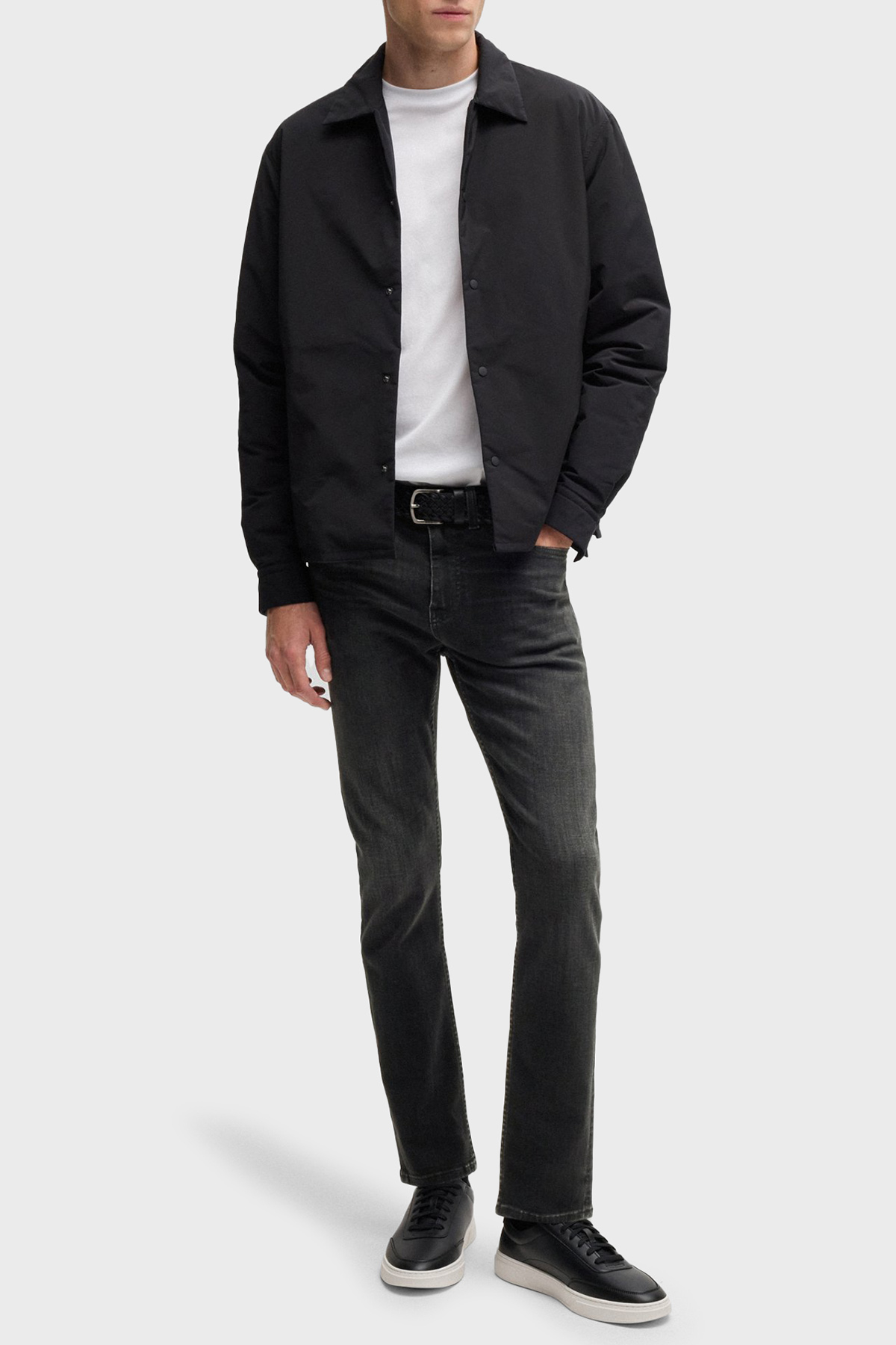 Boss Streç Pamuklu Skinny Fit Normal Bel Dar Paça Jeans Erkek Kot Pantolon 50532605 005 SİYAH
