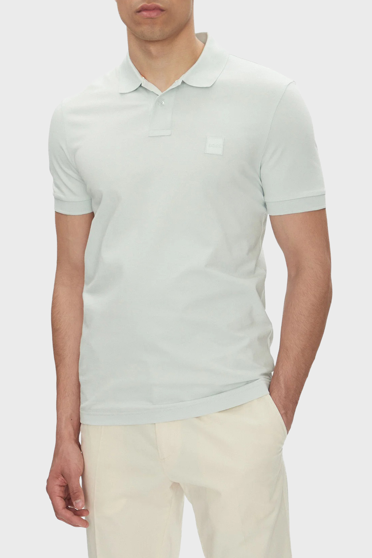 Boss Streç Pamuklu Slim Fit Düğmeli Erkek Polo Yaka T Shirt 50507803 474 MİNT