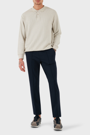 Boss Streç Pamuklu Slim Fit Normal Bel Daralan Paça Çimalı Erkek Pantolon 50528394 404 LACİVERT - Boss