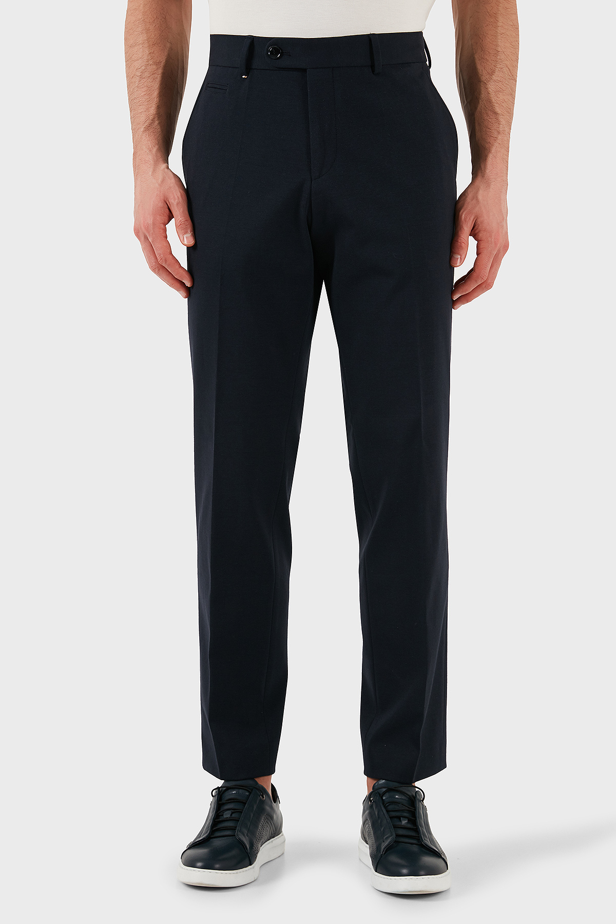 Boss Streç Pamuklu Slim Fit Normal Bel Düz Paça Erkek Pantolon 50537262 404 LACİVERT