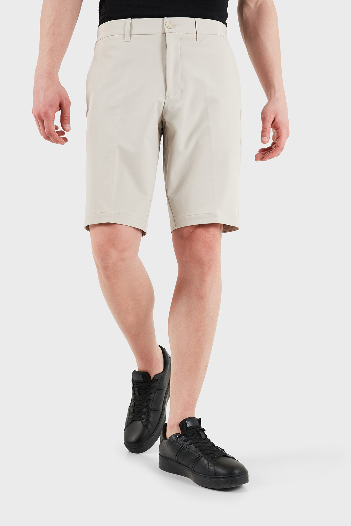 Boss Su İtici Slim Fit Normal Bel Bermuda Erkek Şort 50540337 271 BEJ