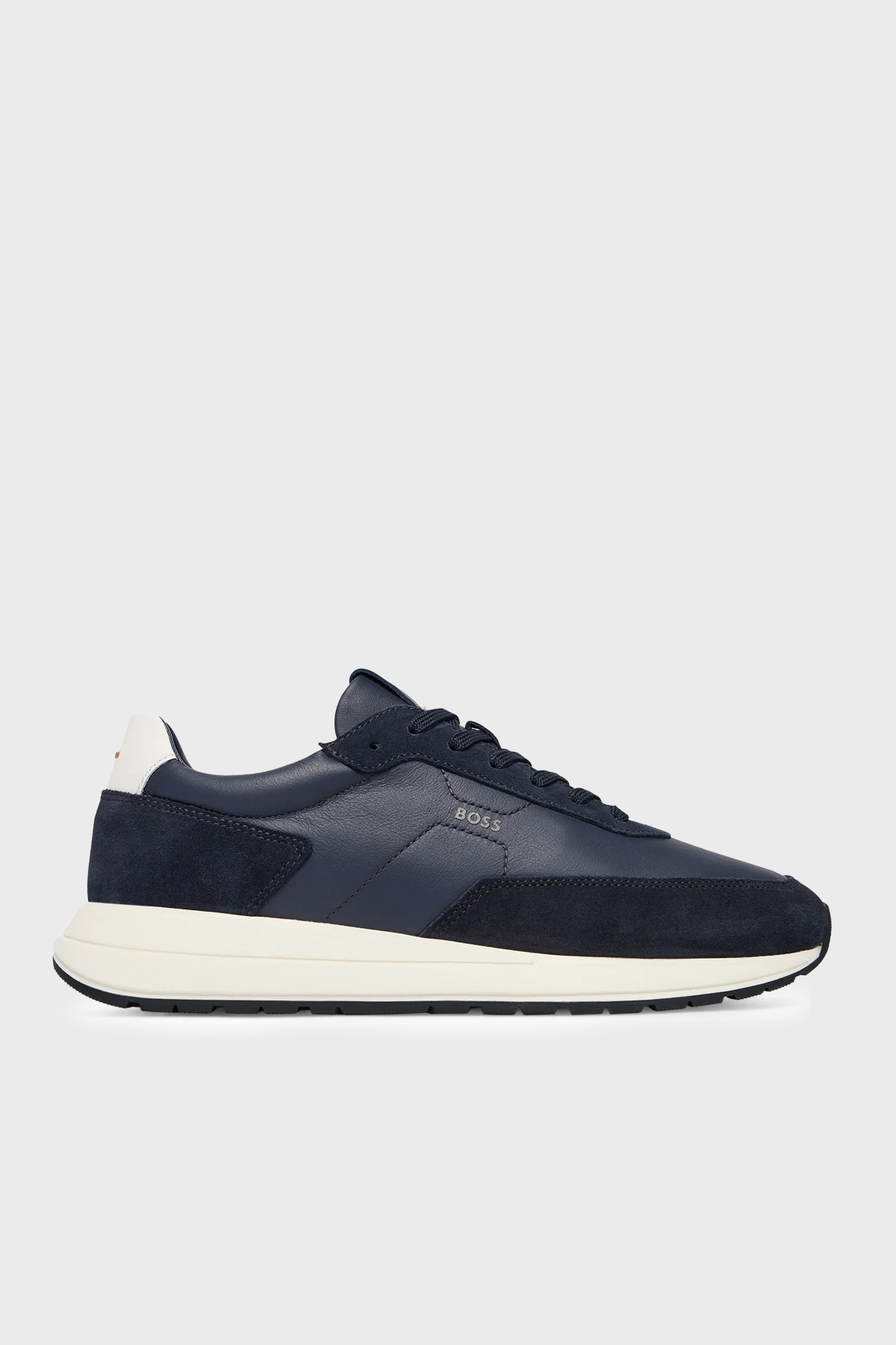 Boss Süet Detaylı Logolu Sneaker Erkek Ayakkabı 50557837 401 LACİVERT