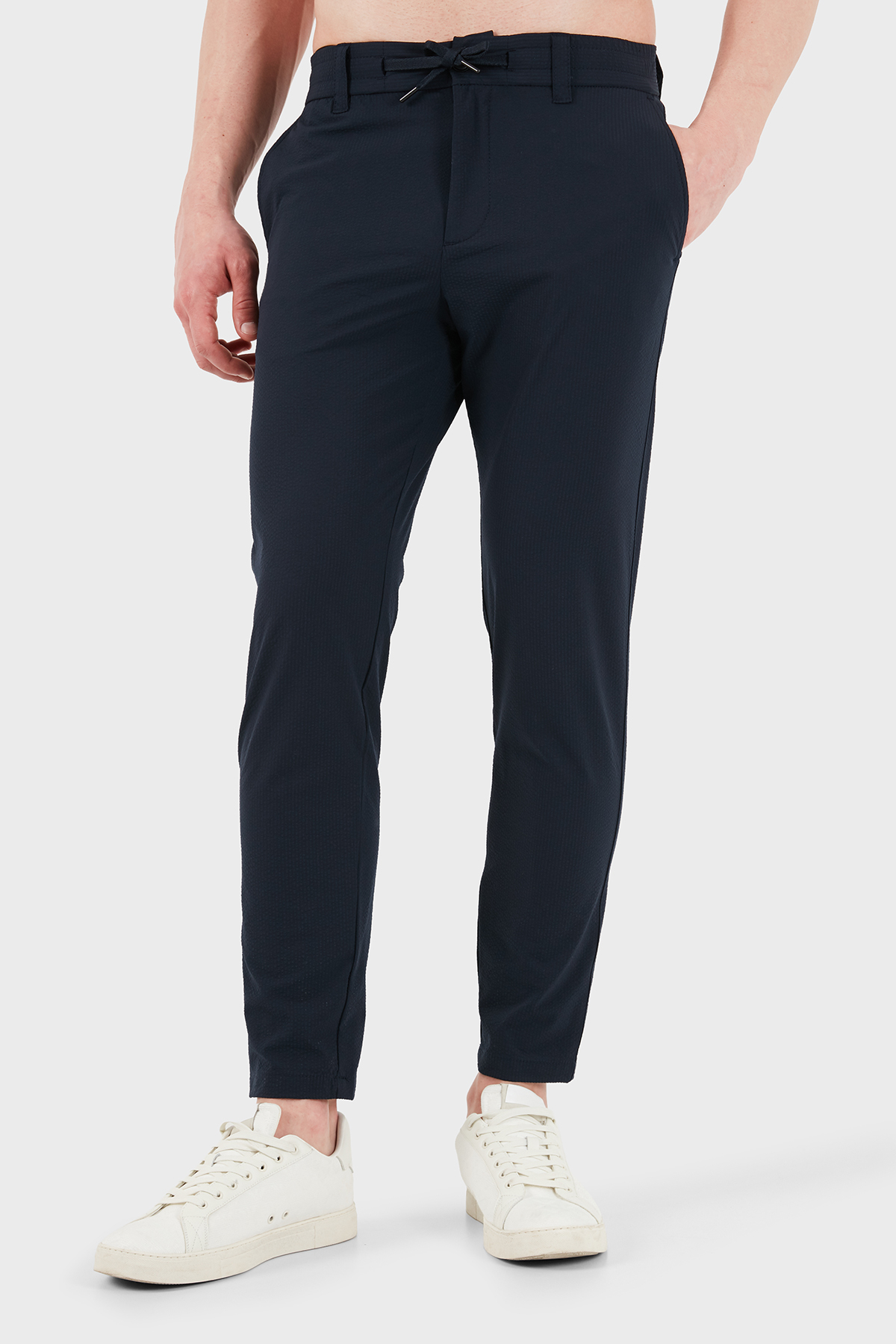 Boss Tapered Fit Normal Bel Cepli Erkek Pantolon 50562178 404 LACİVERT