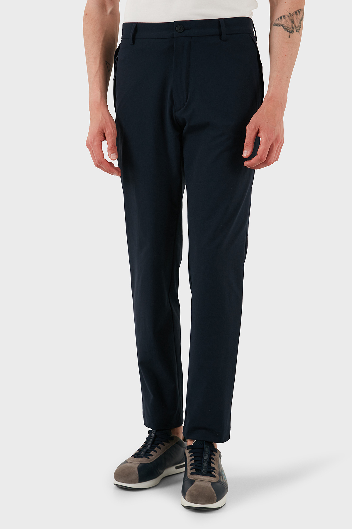 Boss Tapered Fit Normal Bel Daralan Paça Erkek Pantolon 50538087 404 LACİVERT