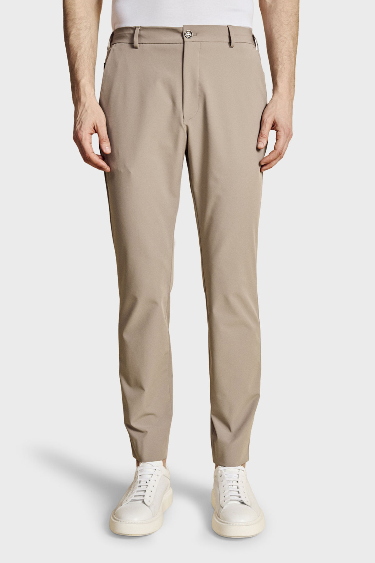 Brooks Brothers Slim Fit Normal Bel Dar Paça Erkek Pantolon BBSS26MPT011142 BEJ