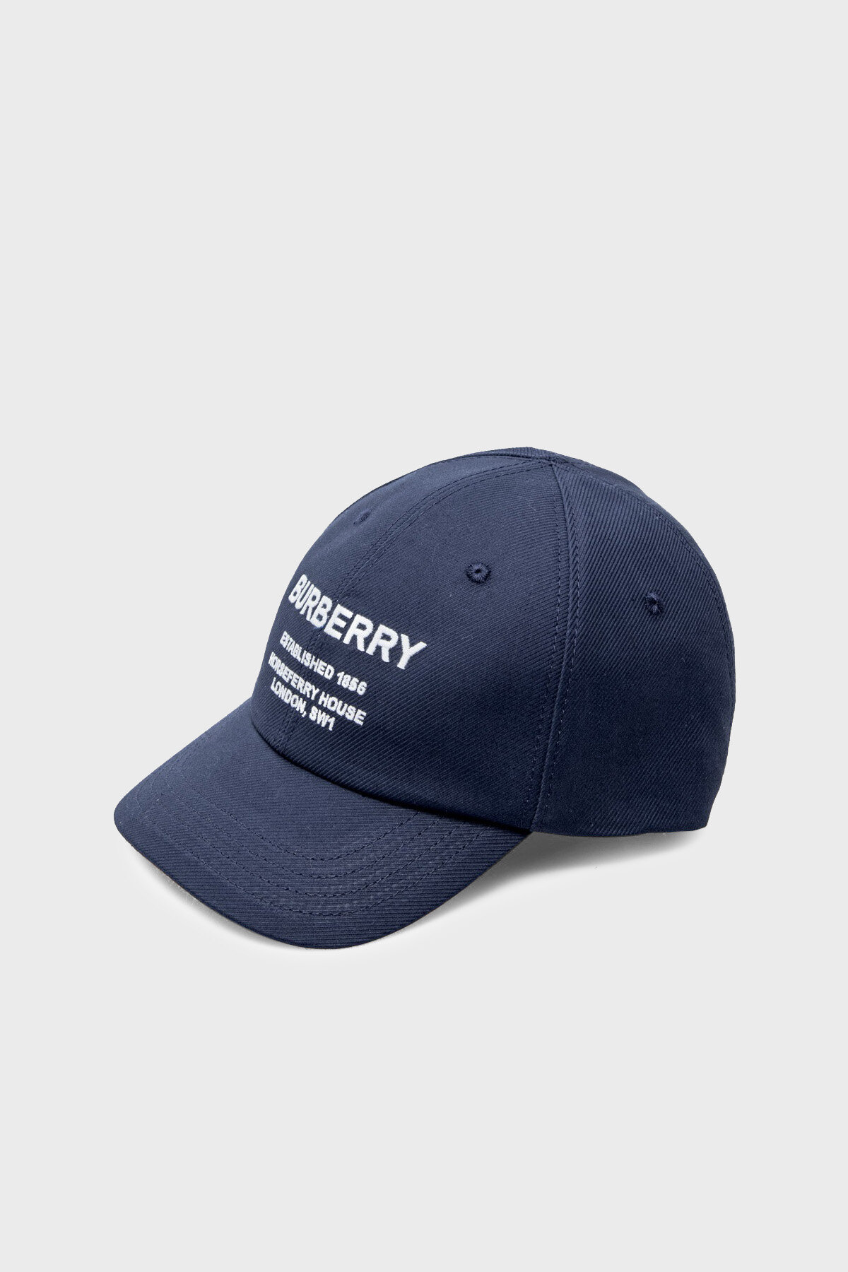 Burberry Pamuklu Çocuk Şapka 8049541 MIDNIGHT NAVY/CHK LACİVERT