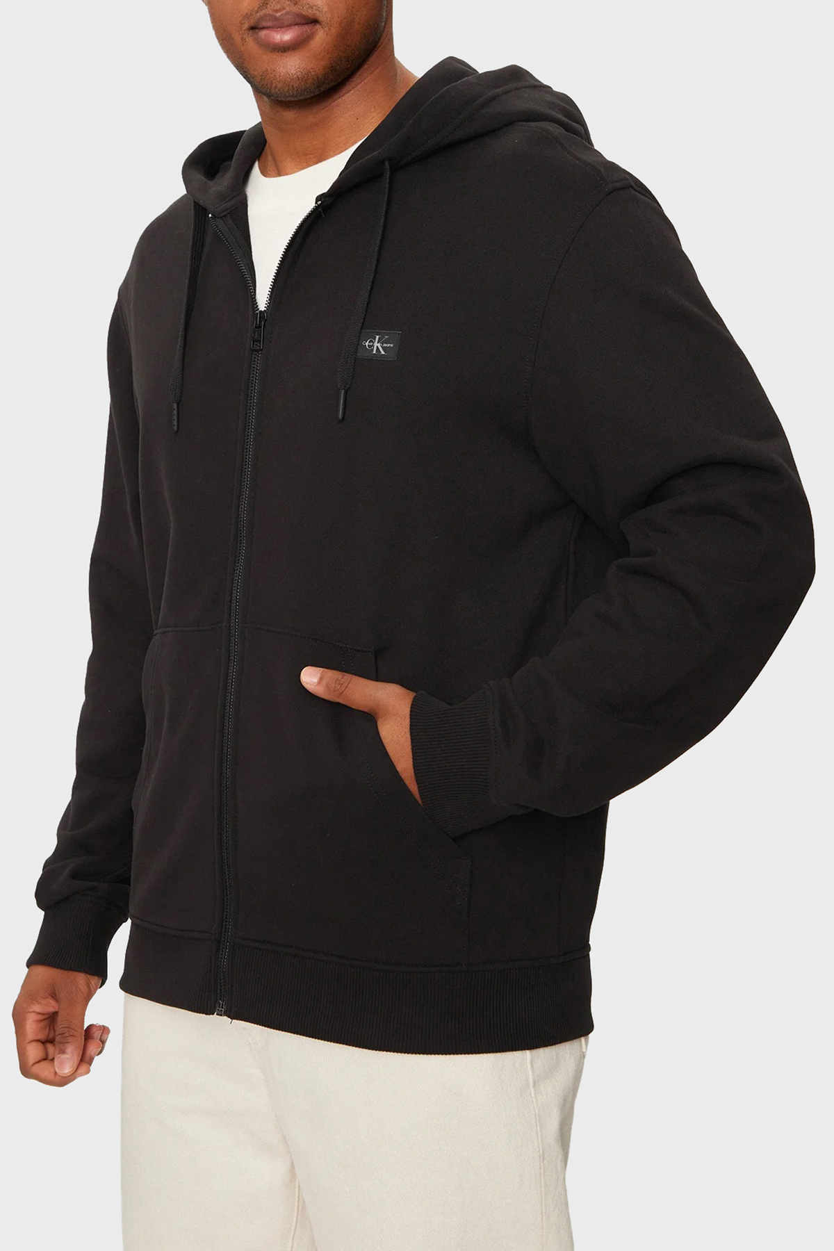 Calvin Klein % 100 Pamuk Regular Fit Kapüşonlu Yaka  J30J326858BEH Erkek Sweat J30J326858 BEH SİYAH