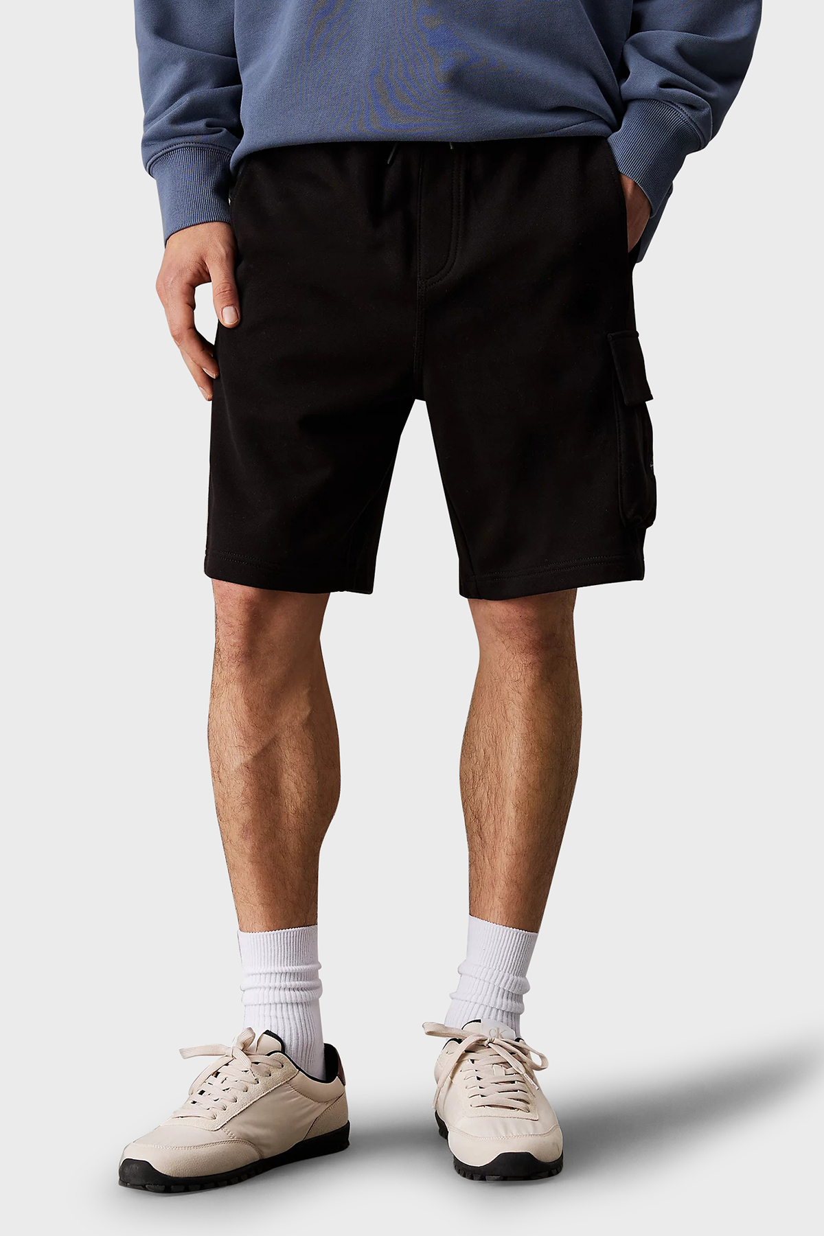 Calvin Klein % 100 Pamuk Regular Fit Normal Bel Cepli  J30J327284BEH Erkek Short J30J327284 BEH SİYAH