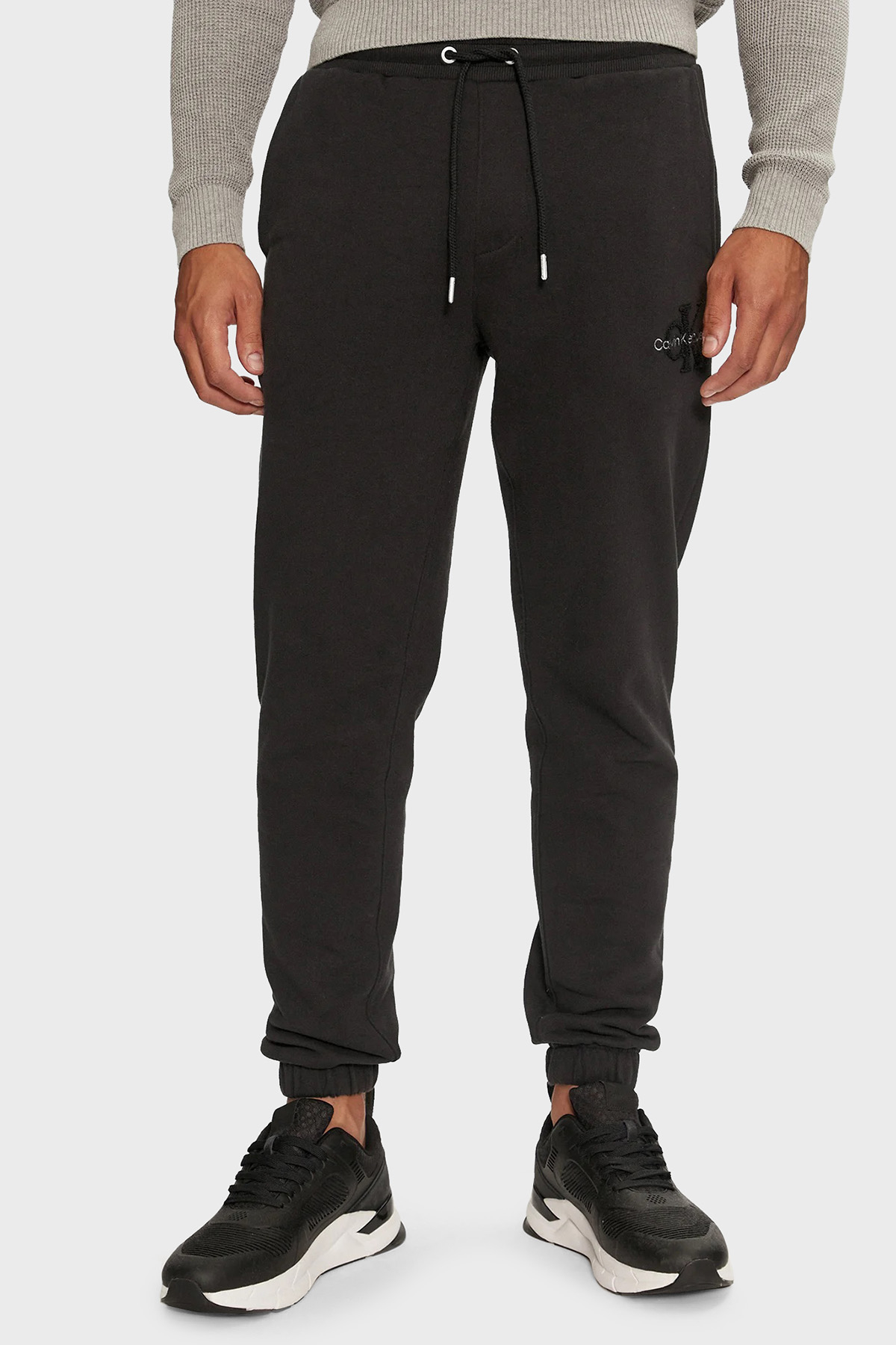 Calvin Klein % 100 Pamuk Regular Fit Yüksek Bel Jogger  J30J326685BEH Erkek Pantolon J30J326685 BEH SİYAH