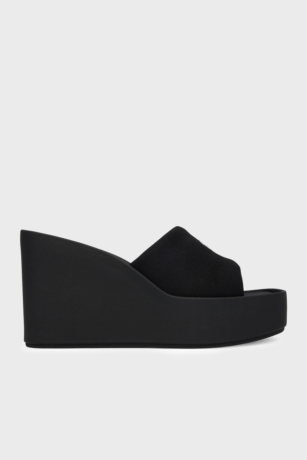 Calvin Klein Kanvas Platform Topuklu  HW0HW031340GJ Kadın Sandalet HW0HW03134 0GJ SİYAH