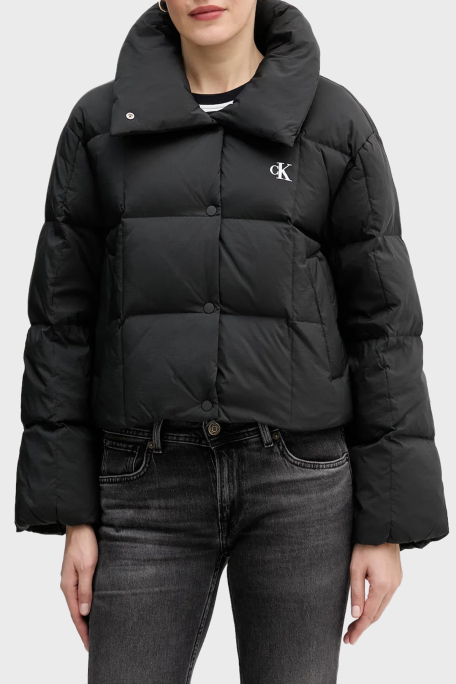 Calvin Klein Kapitoneli Relaxed Fit Suya Dayanıklı Şişme LV044D521GUB1 Bayan Mont LV044D521G UB1 SİYAH - 1