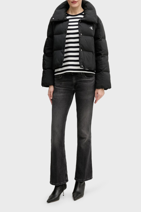 Calvin Klein Kapitoneli Relaxed Fit Suya Dayanıklı Şişme LV044D521GUB1 Bayan Mont LV044D521G UB1 SİYAH - 2