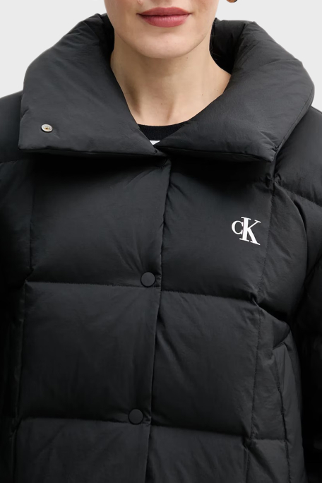 Calvin Klein Kapitoneli Relaxed Fit Suya Dayanıklı Şişme LV044D521GUB1 Bayan Mont LV044D521G UB1 SİYAH - 4