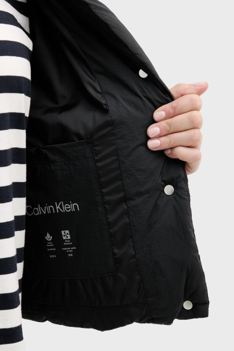 Calvin Klein Kapitoneli Relaxed Fit Suya Dayanıklı Şişme LV044D521GUB1 Bayan Mont LV044D521G UB1 SİYAH - 6