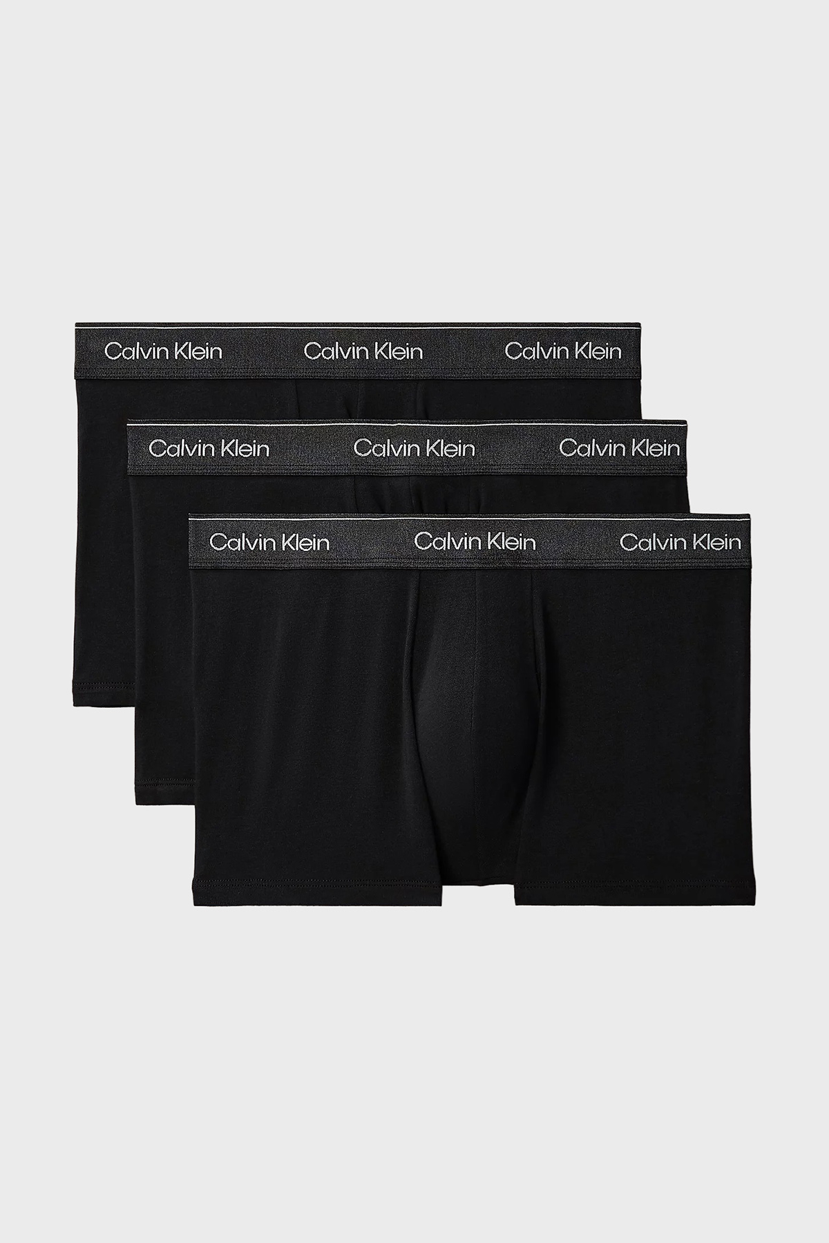 Calvin Klein Logolu 3 Pack  LV00NB4575UB1 Erkek Boxer LV00NB4575 UB1 SİYAH