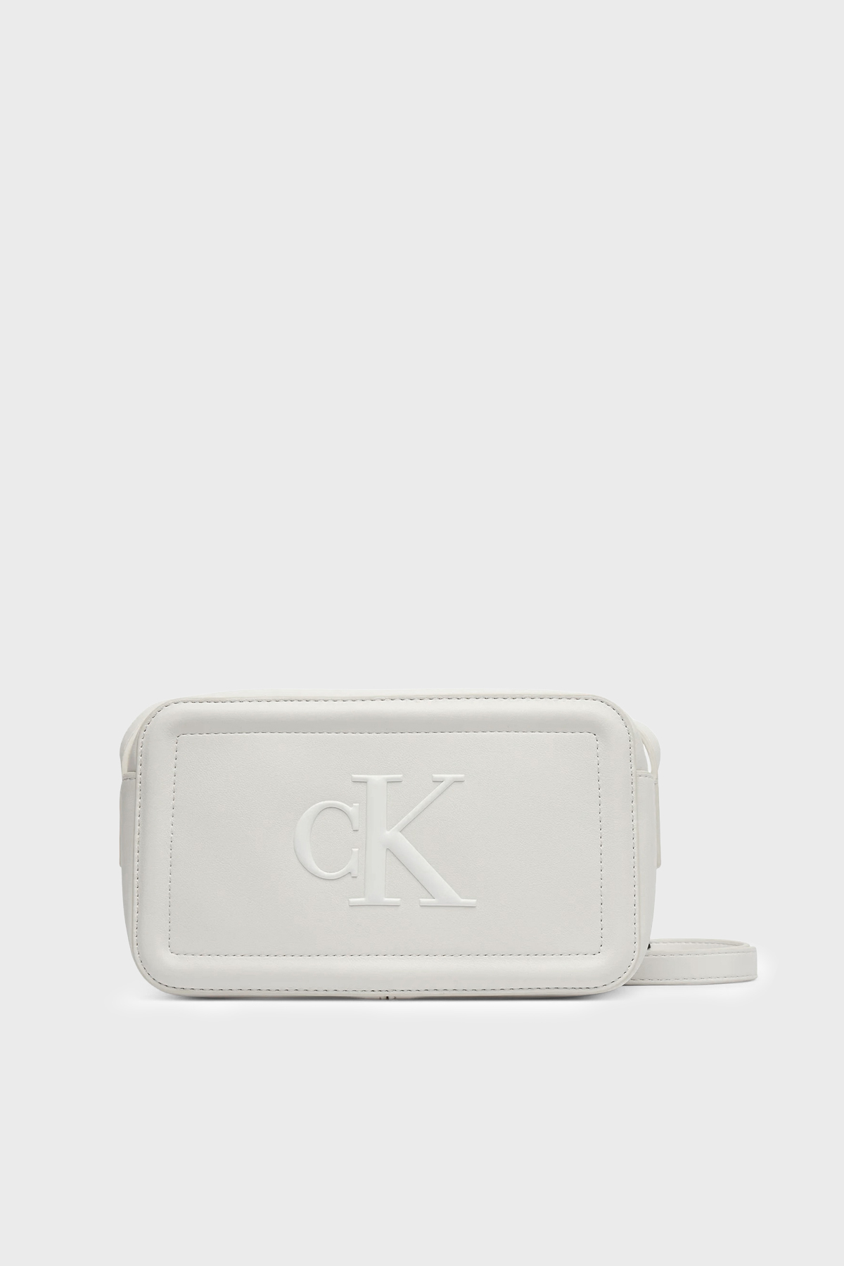 Calvin Klein Logolu Ayarlanabilir Askılı  LV04F3220G4LX Kadın Çanta LV04F3220G 4LX BEYAZ