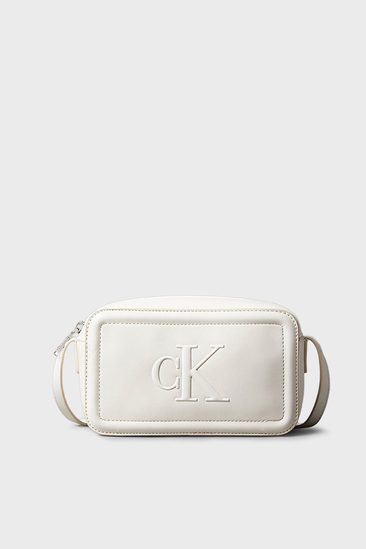 Calvin Klein Logolu Ayarlanabilir Askılı  LV04F3220GFUP Kadın Çanta LV04F3220G FUP BEYAZ