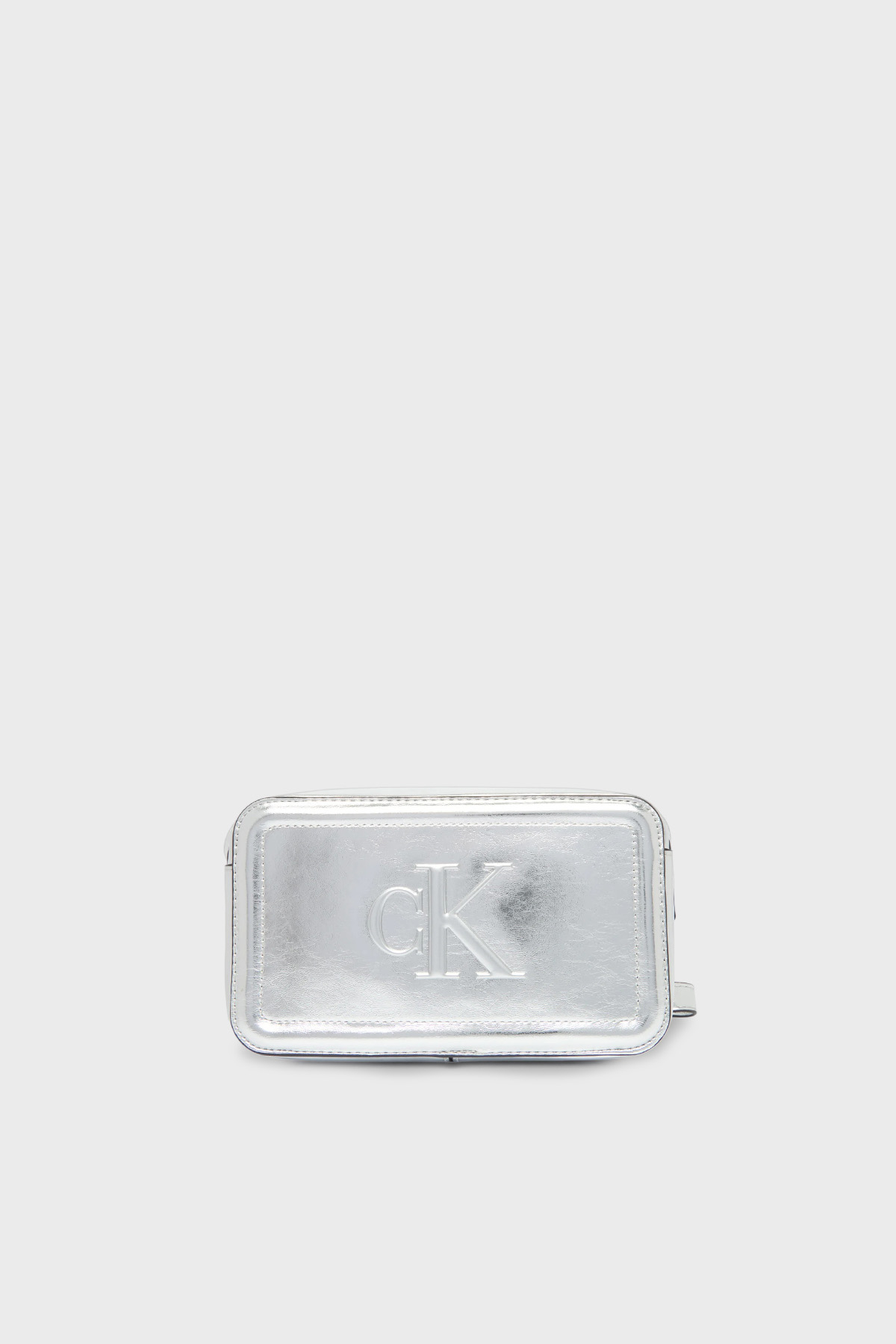 Calvin Klein Logolu Ayarlanabilir Askılı Parlak  LV04F3331G3JH Bayan Çanta LV04F3331G 3JH GÜMÜŞ
