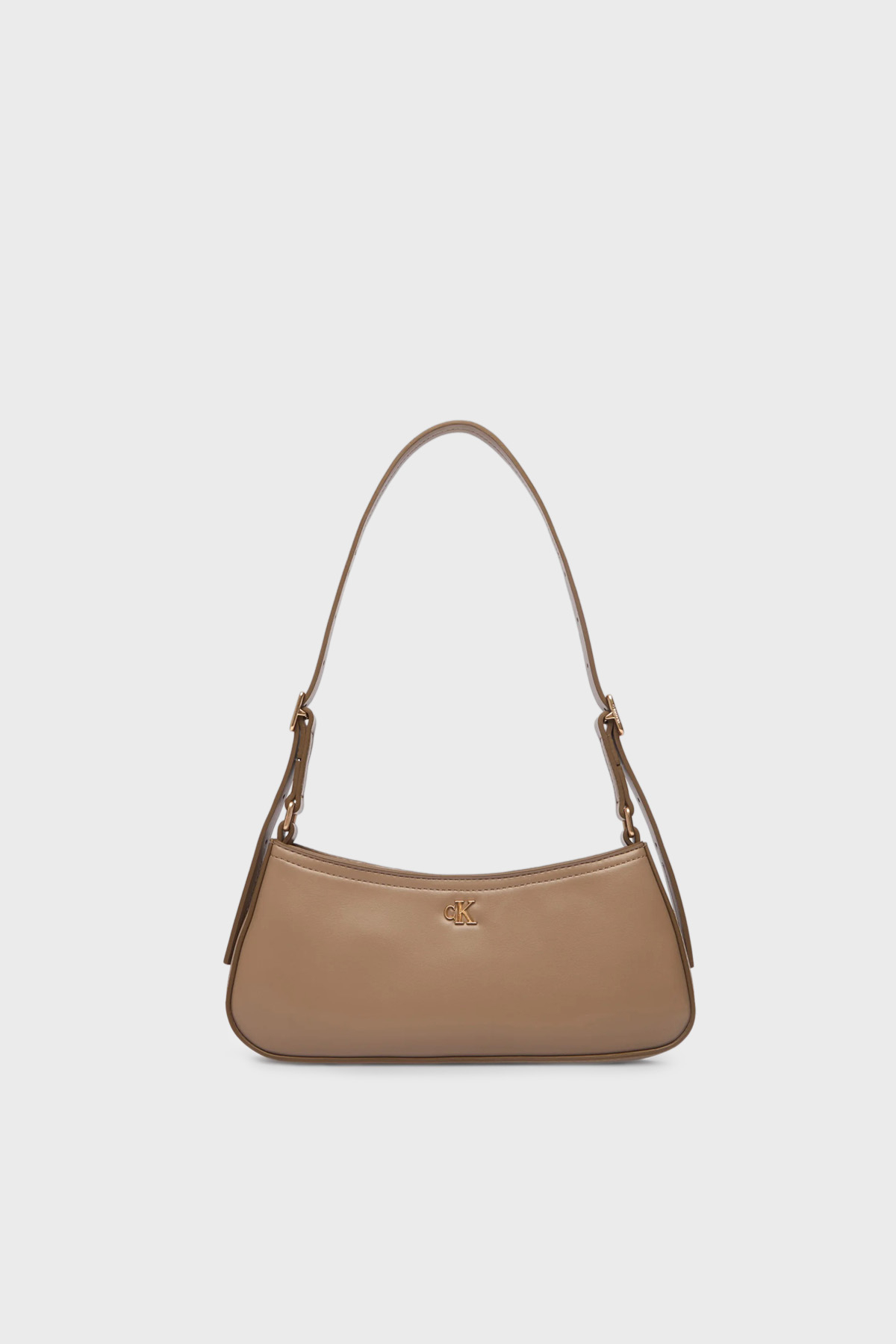 Calvin Klein Logolu Ayarlanabilir  LV04F3170GVFU Kadın Çanta LV04F3170G VFU TOPRAK