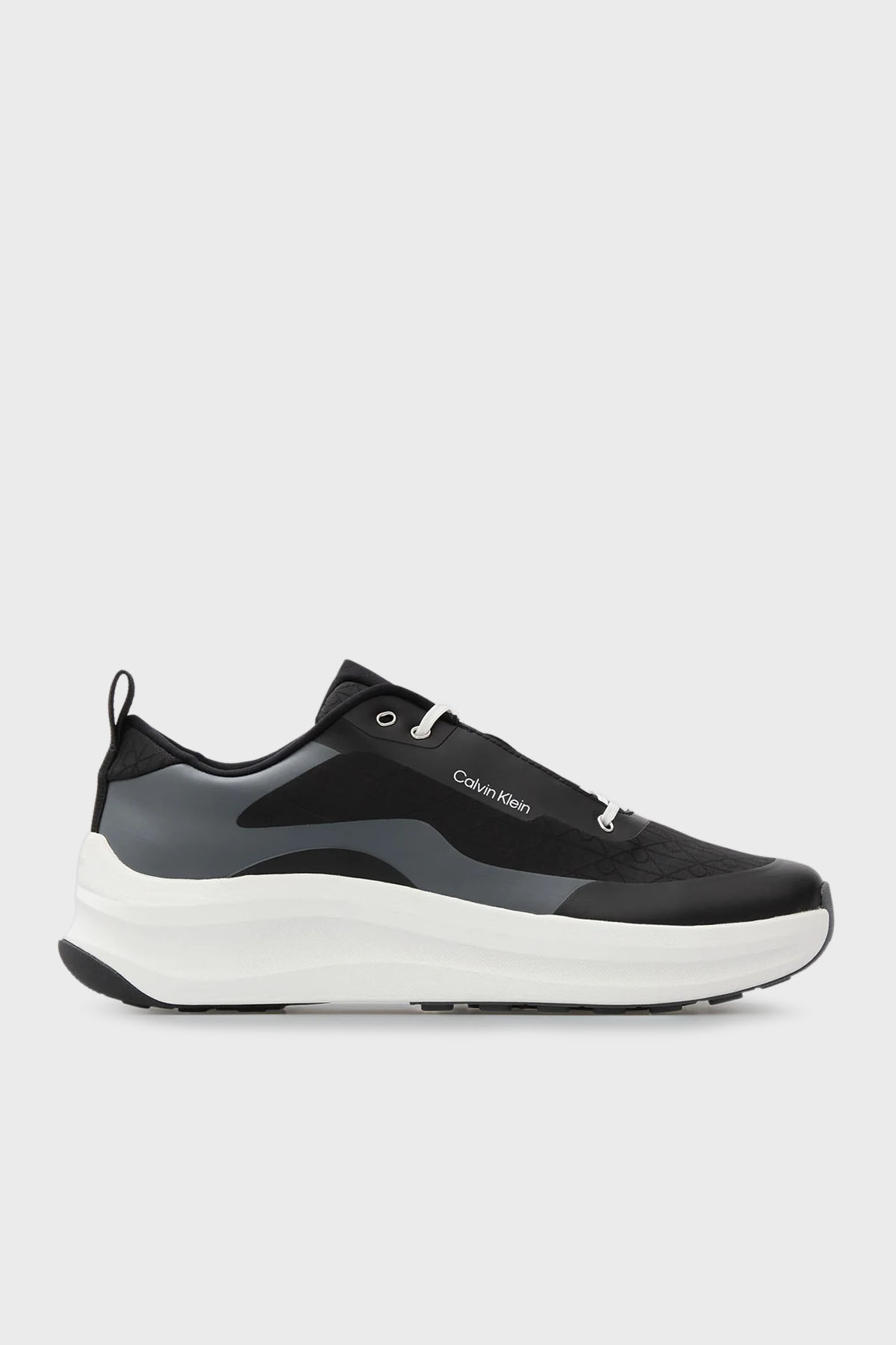Calvin Klein Logolu Bağcıklı Sneaker  YM0YM0145601F Erkek Ayakkabı YM0YM01456 01F SİYAH