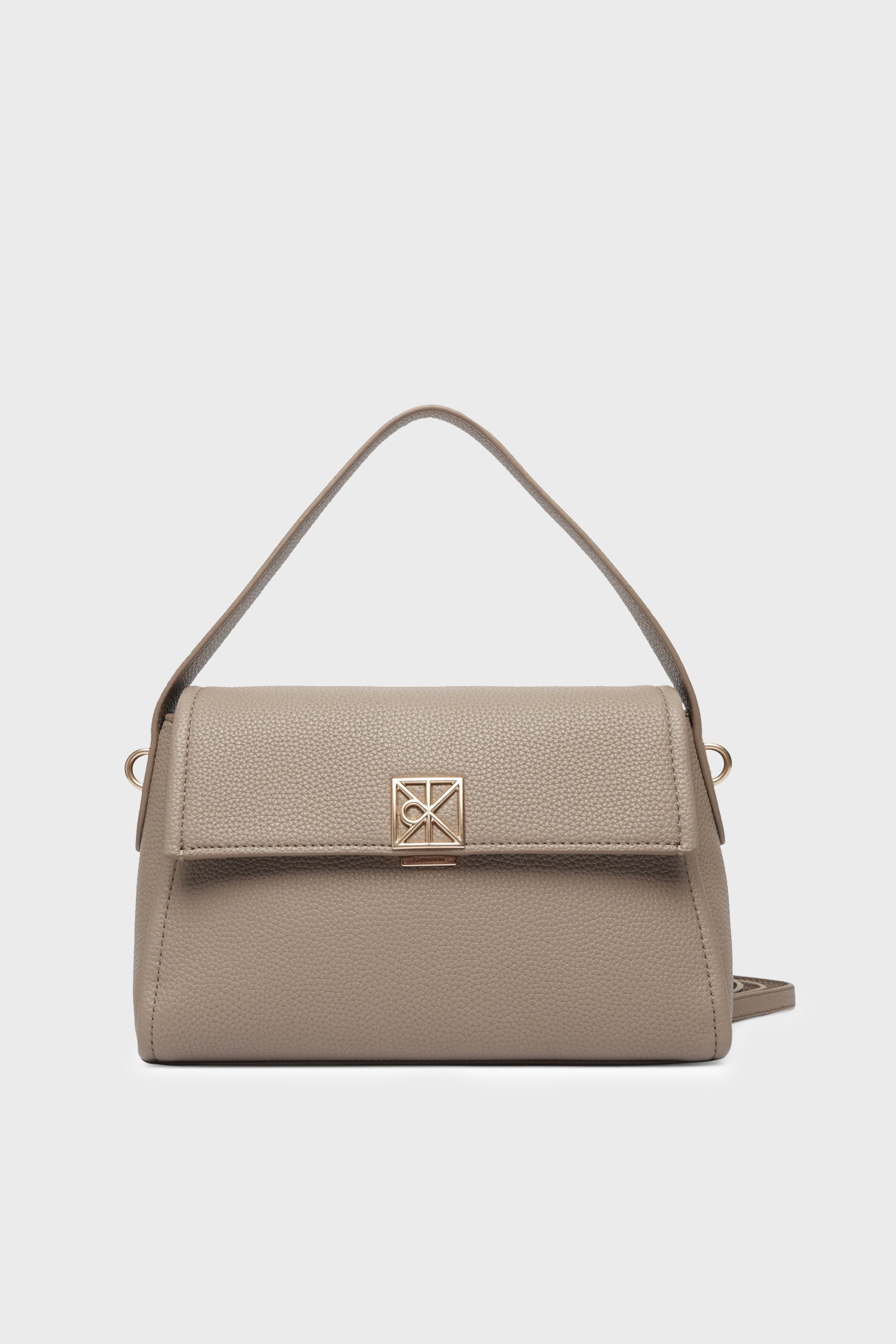 Calvin Klein Logolu Çıkarılabilir Askılı  LV04F3425GVFU Kadın Çanta LV04F3425G VFU TOPRAK