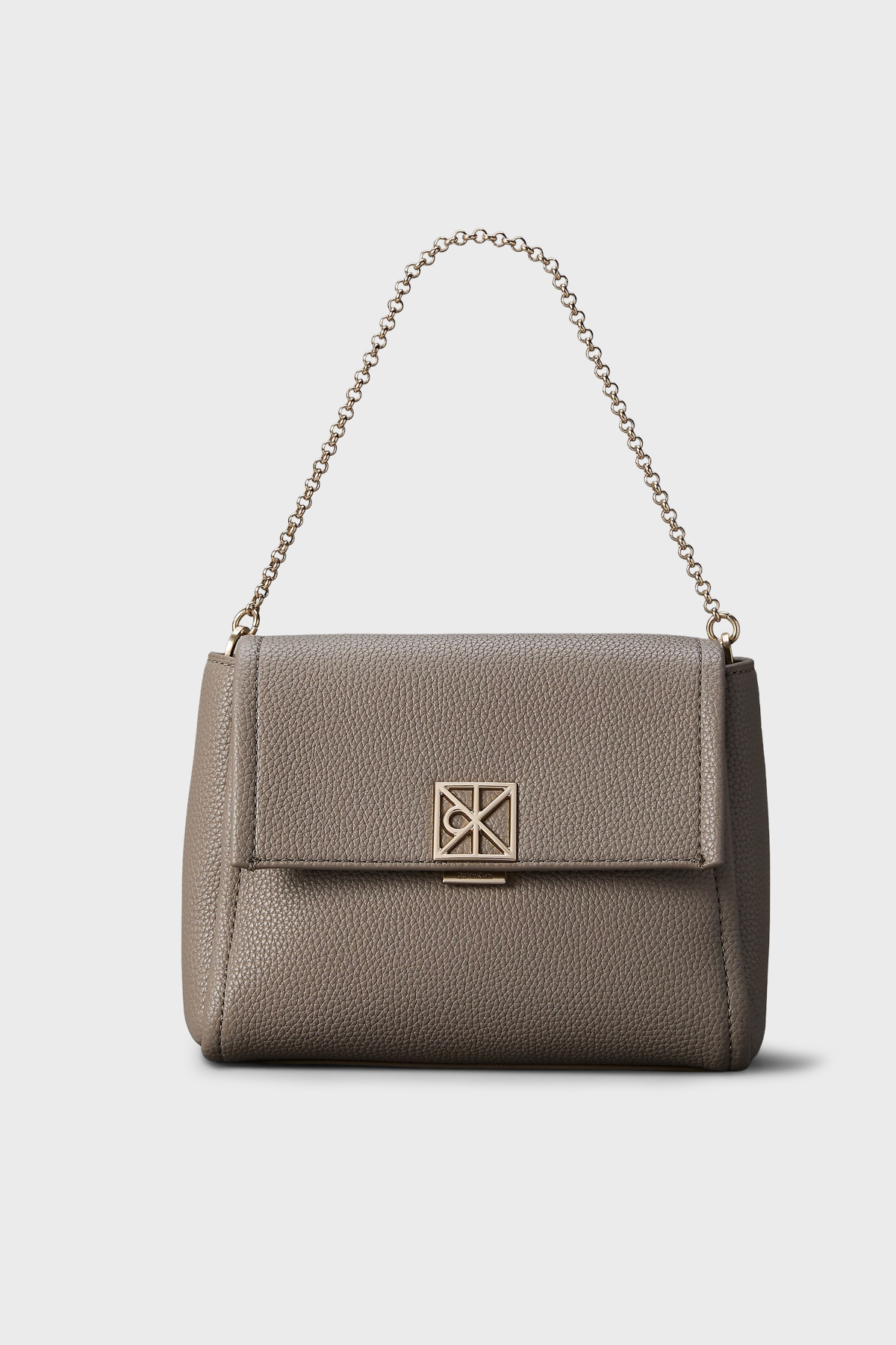 Calvin Klein Logolu Çıkarılabilir Askılı  LV04F3511GVFU Kadın Çanta LV04F3511G VFU TOPRAK