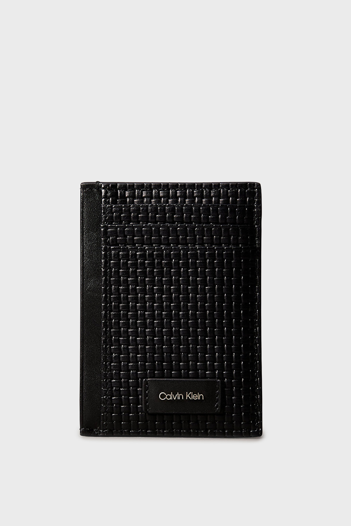 Calvin Klein Logolu Deri Kartlık LV04D1126GUB1 Erkek Cüzdan LV04D1126G UB1 SİYAH