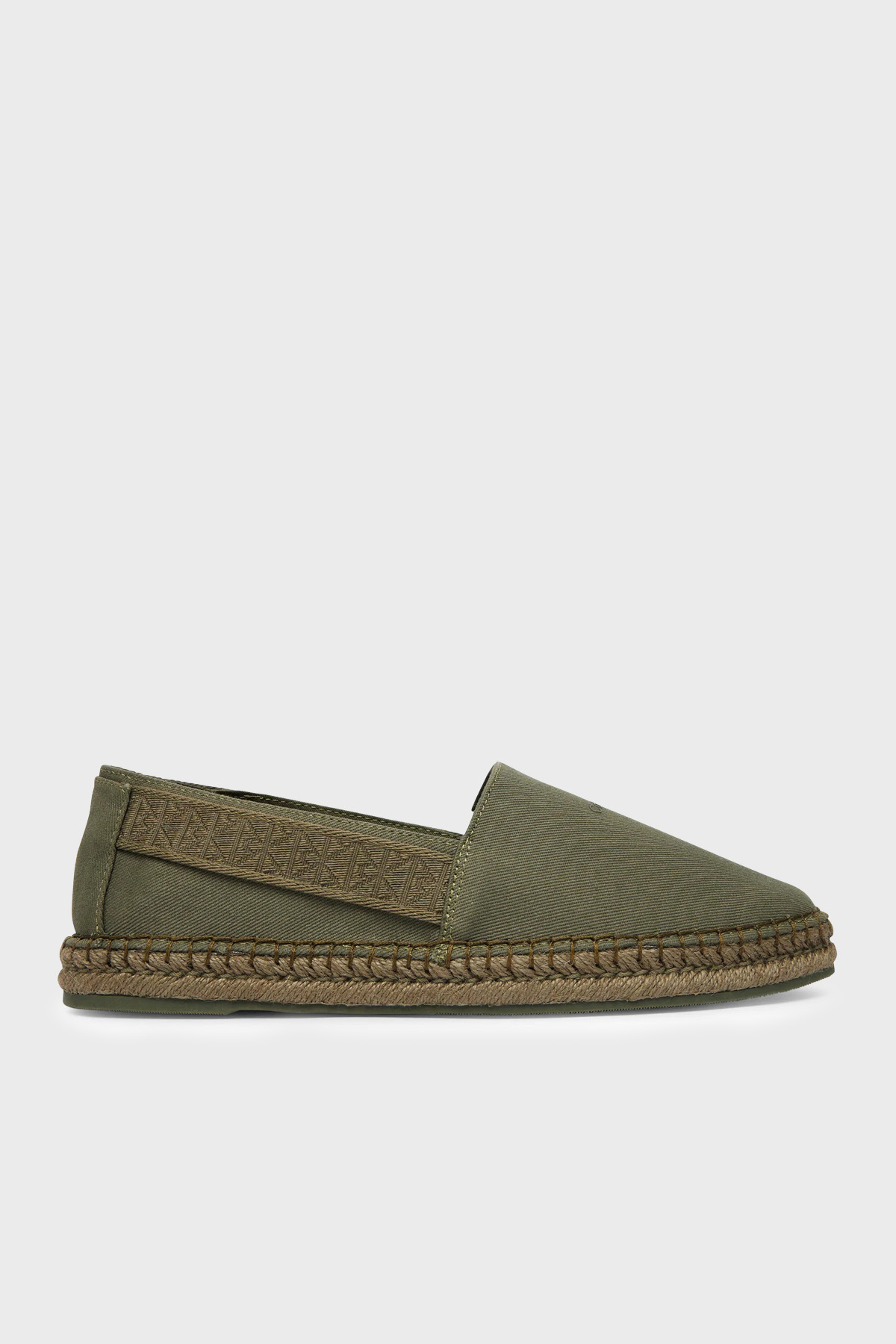 Calvin Klein Logolu  Ayakkabı HM0HM02075LDI Erkek Espadril HM0HM02075 LDI HAKİ