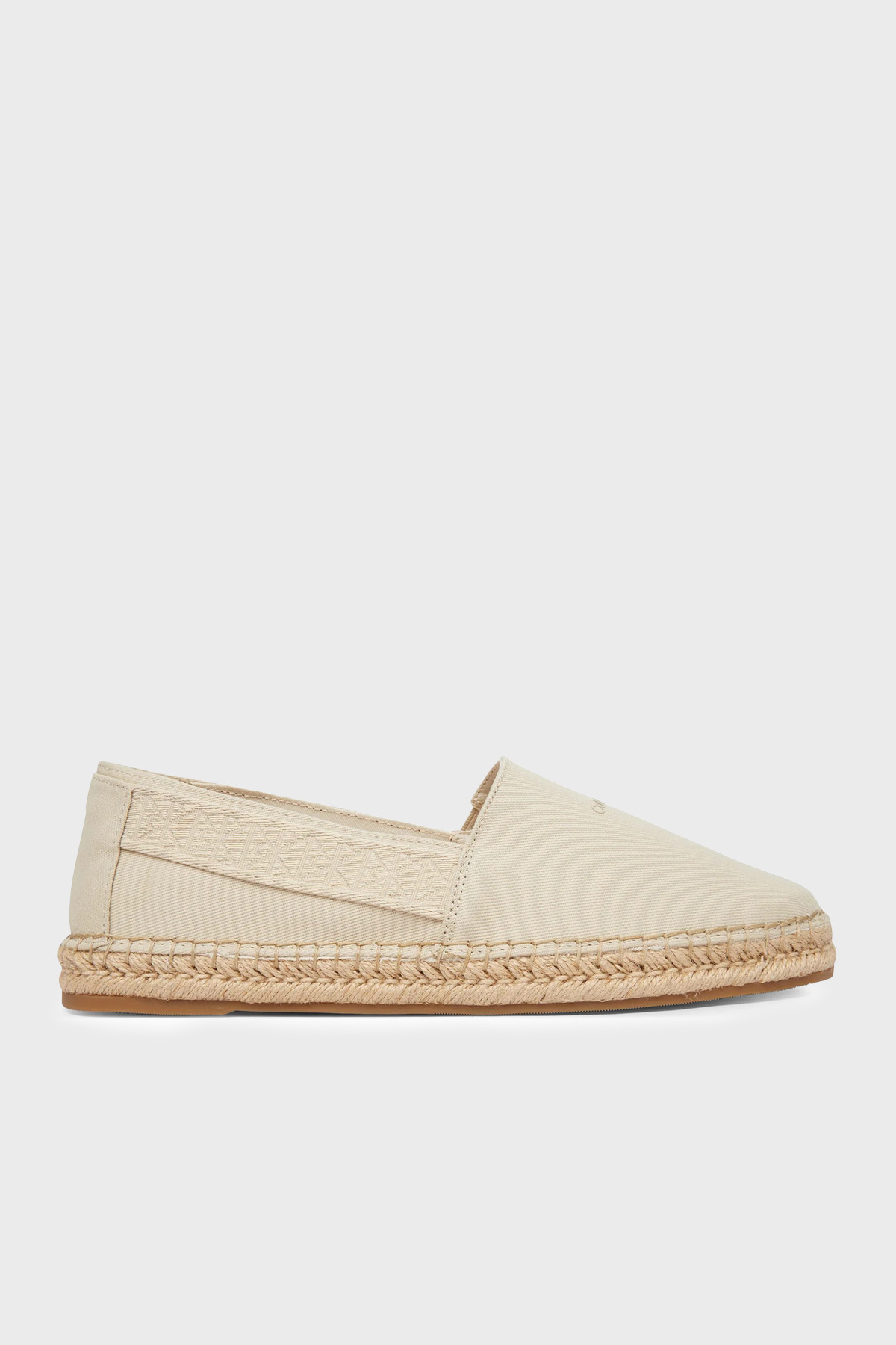 Calvin Klein Logolu  HM0HM02075PDV Erkek Espadril HM0HM02075 PDV BEJ