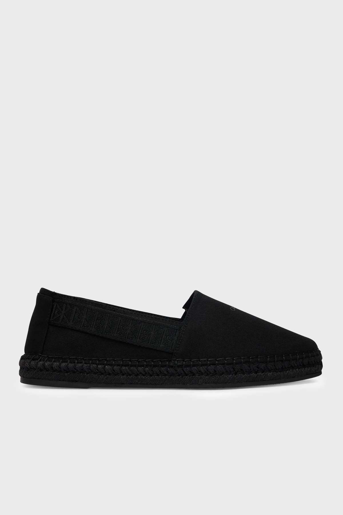 Calvin Klein Logolu  HM0HM020750GJ Erkek Espadril HM0HM02075 0GJ SİYAH