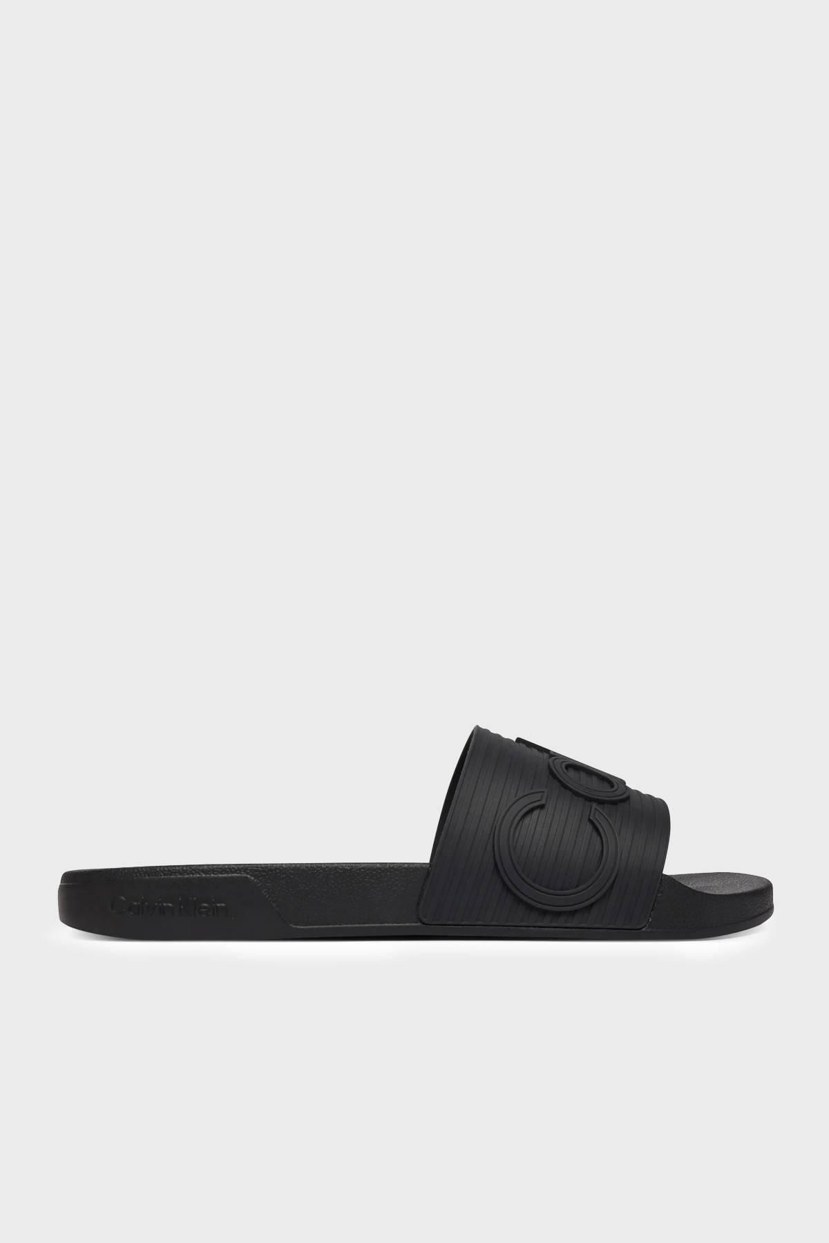 Calvin Klein Logolu  HM0HM021130GJ Erkek Terlik HM0HM02113 0GJ SİYAH