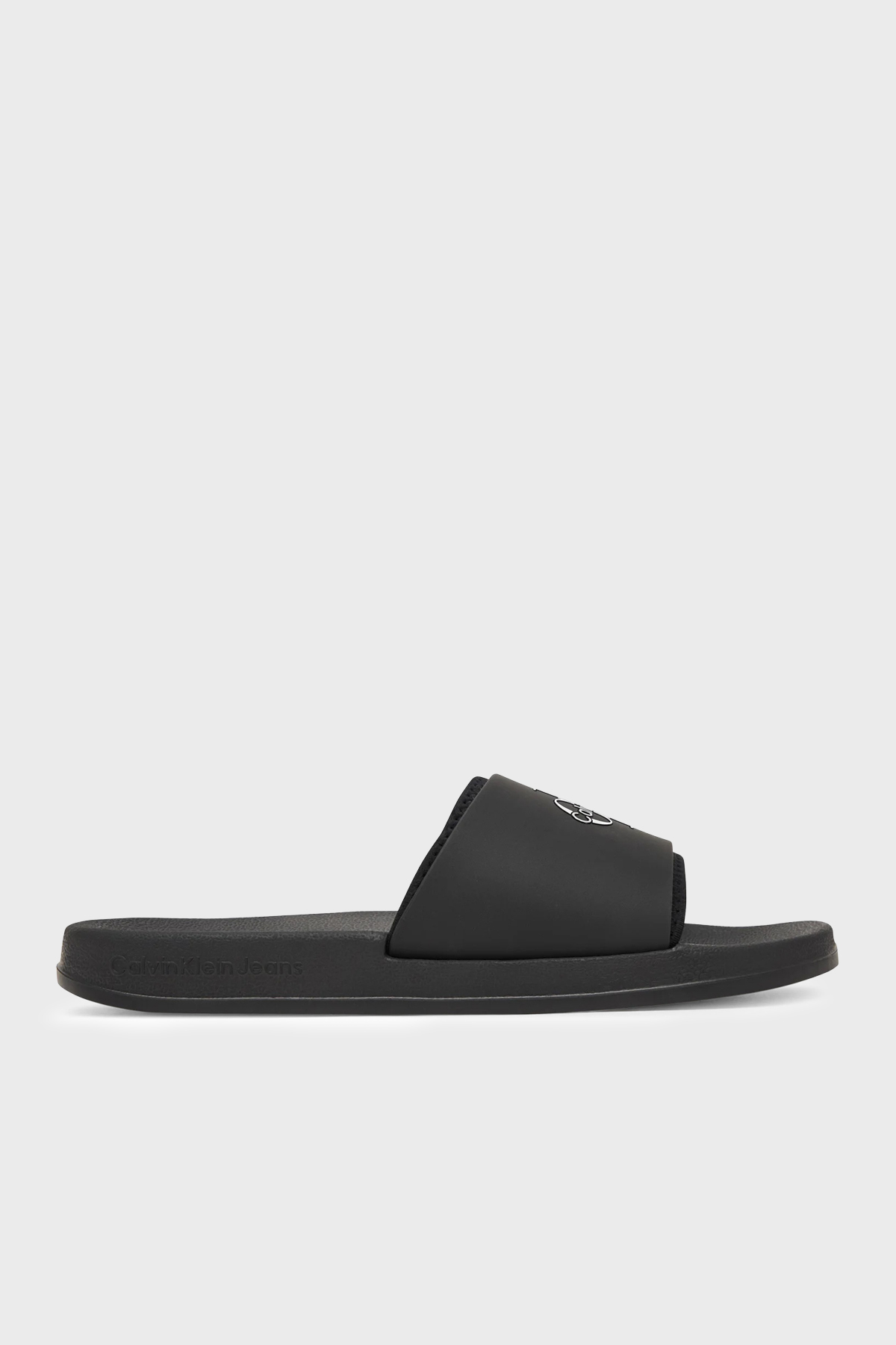 Calvin Klein Logolu  HM0HM022290GJ Erkek Terlik HM0HM02229 0GJ SİYAH