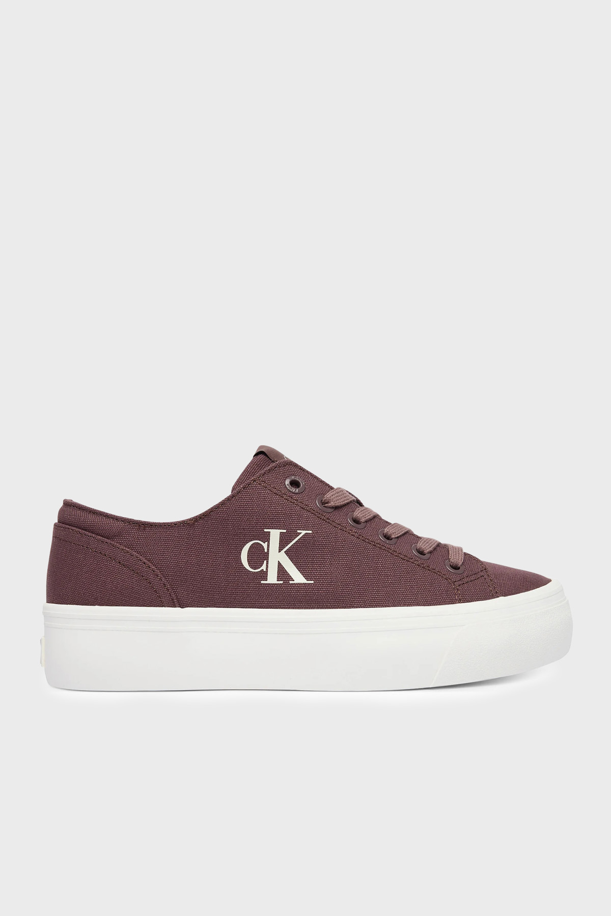Calvin Klein Logolu Kalın Tabanlı Sneaker  YW0YW01763PD8 Kadın Ayakkabı YW0YW01763 PD8 KAHVE