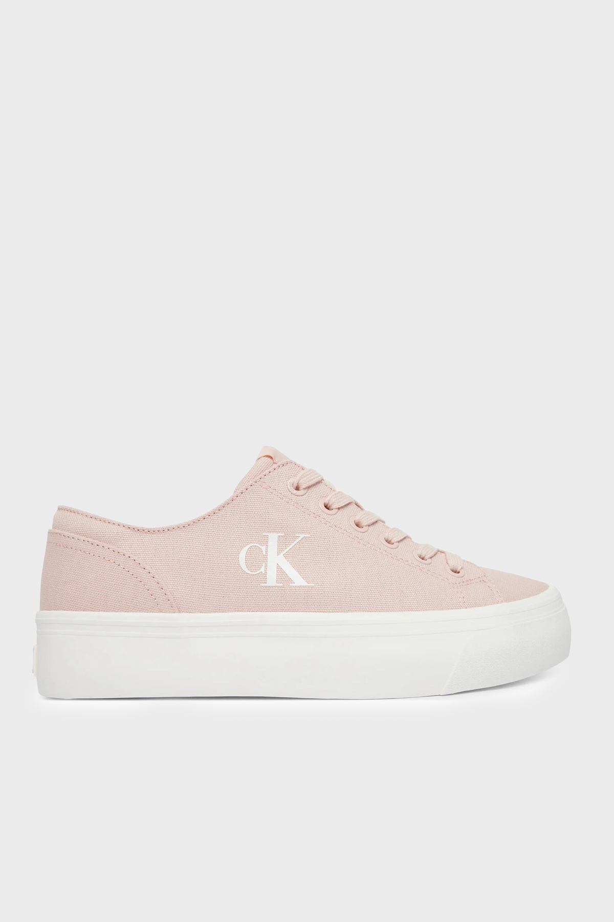 Calvin Klein Logolu Kanvas Sneaker  YW0YW01763ABJ Kadın Ayakkabı YW0YW01763 ABJ PEMBE