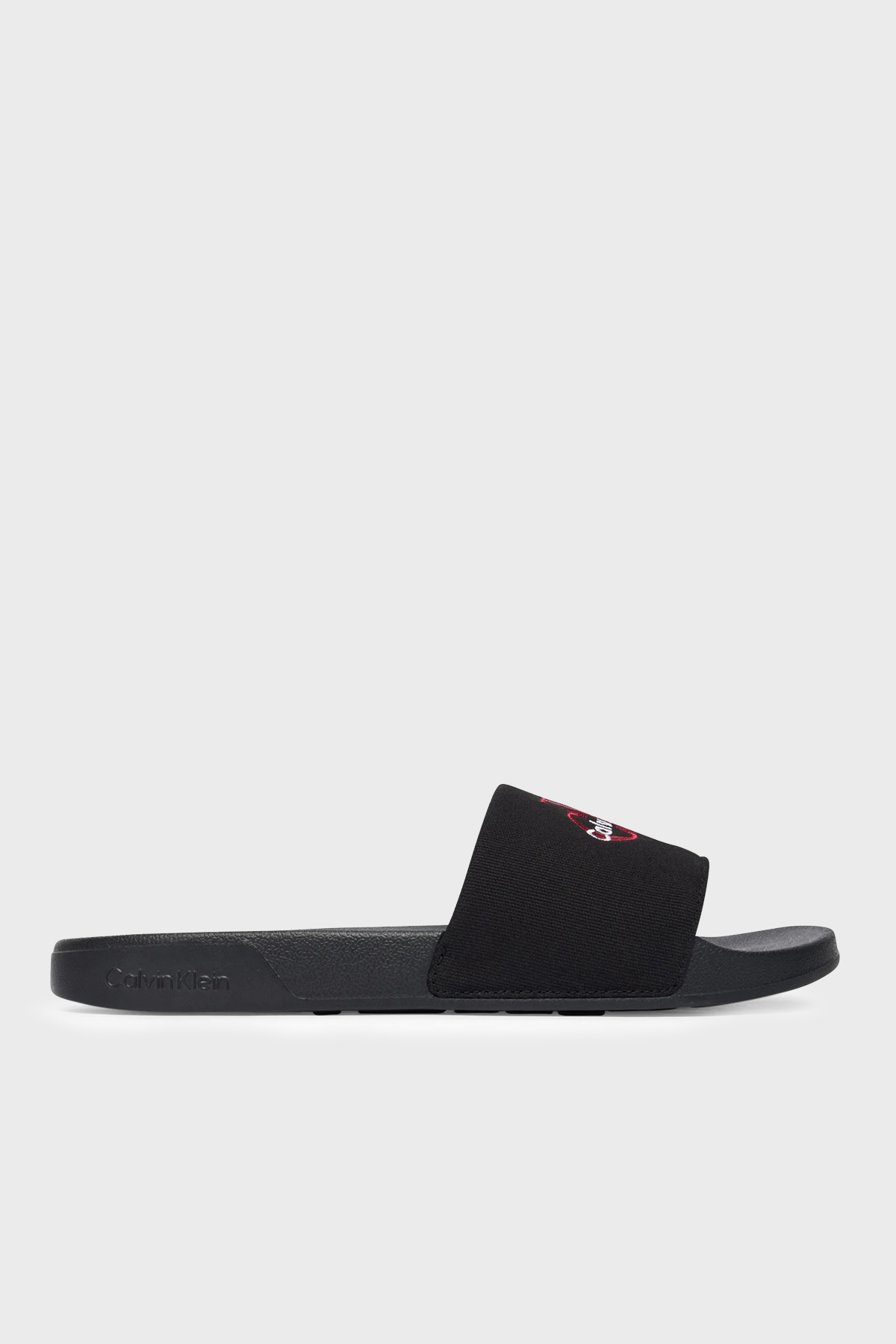 Calvin Klein Logolu Kanvas  YM0YM013930KQ Erkek Terlik YM0YM01393 0KQ SİYAH